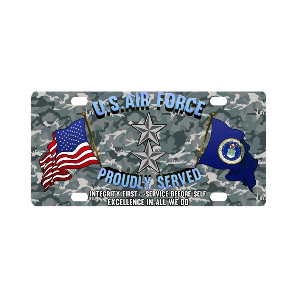 US Air Force O-8 Major General Maj G O8 General Of Classic License Plate-LicensePlate-USAF-Ranks-Veterans Nation