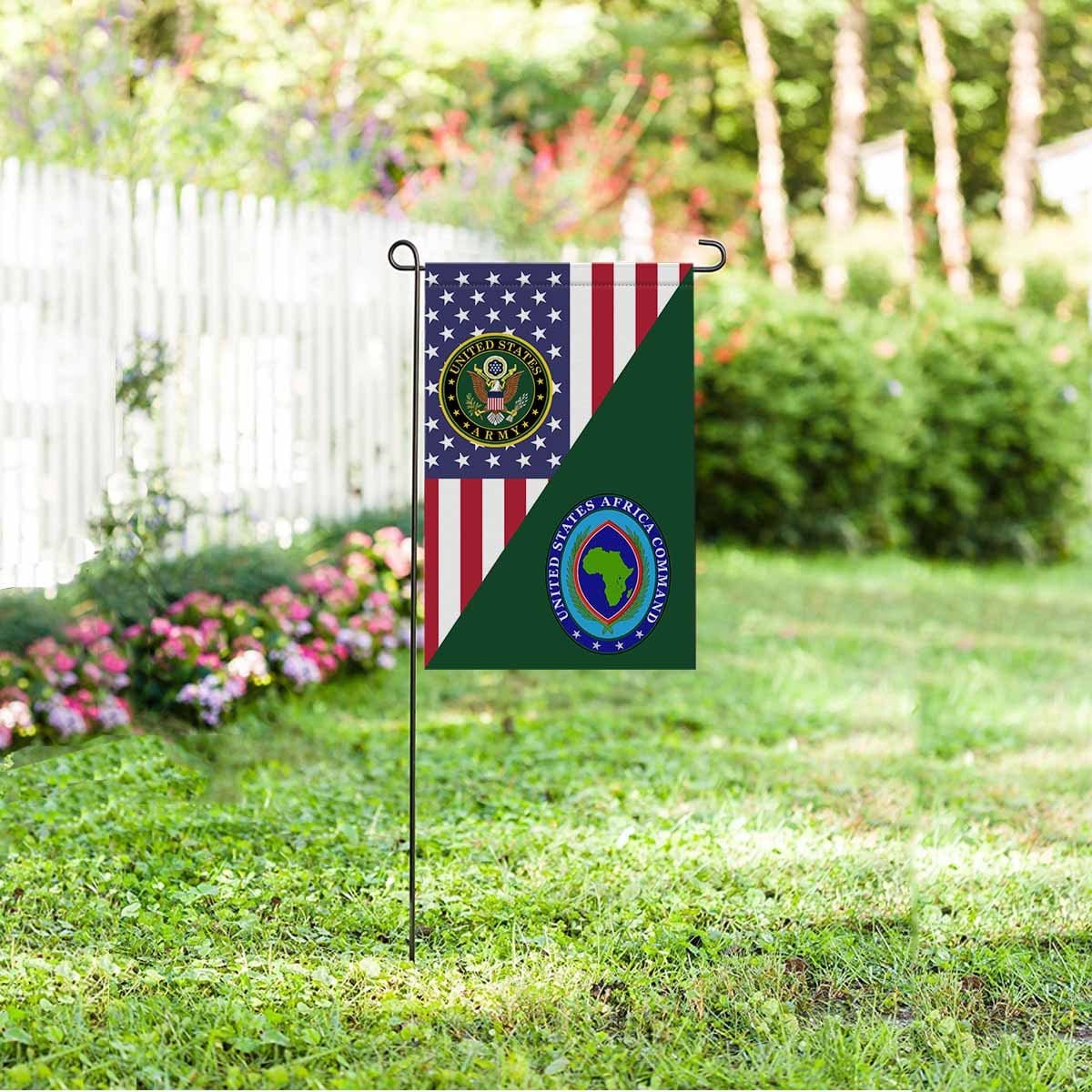 US ARMY AFRICA COMMAND Garden Flag/Yard Flag 12 inches x 18 inches Twin-Side Printing-GDFlag-Army-CSIB-Veterans Nation