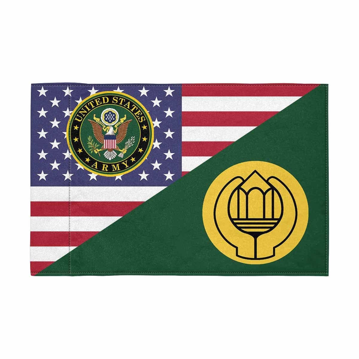 US Army Chaplain Assistant Motorcycle Flag 9" x 6" Twin-Side Printing D01-Garden Flag-Veterans Nation