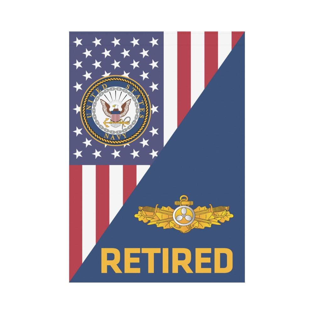 US Navy Engineering Duty Officer Retired House Flag 28 inches x 40 inches Twin-Side Printing-HouseFlag-Navy-Badge-Veterans Nation
