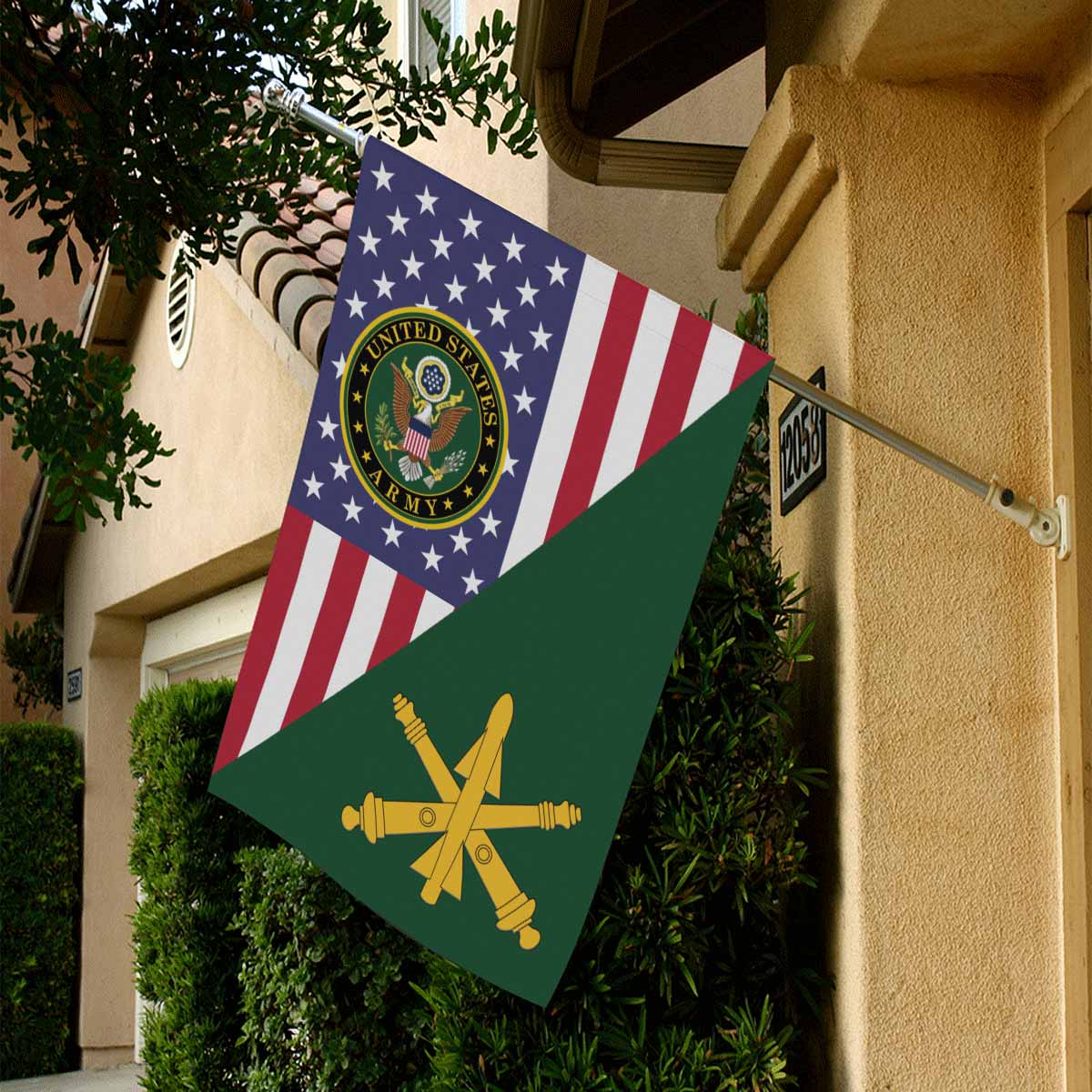 US Army Air Defense Artillery House Flag 28 Inch x 40 Inch Twin-Side Printing-HouseFlag-Army-Branch-Veterans Nation