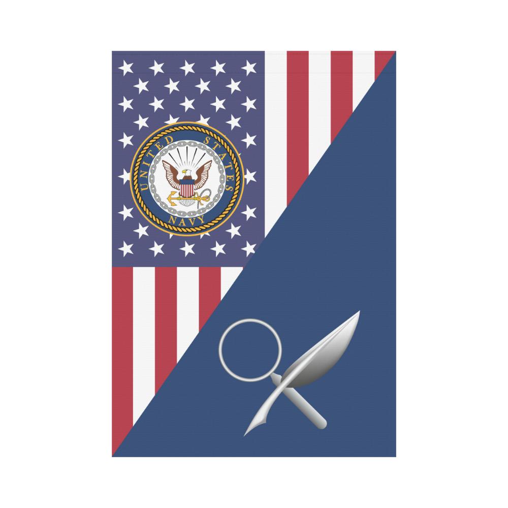 US Navy Intelligence Specialist Navy IS House Flag 28 inches x 40 inches Twin-Side Printing-HouseFlag-Navy-Rate-Veterans Nation