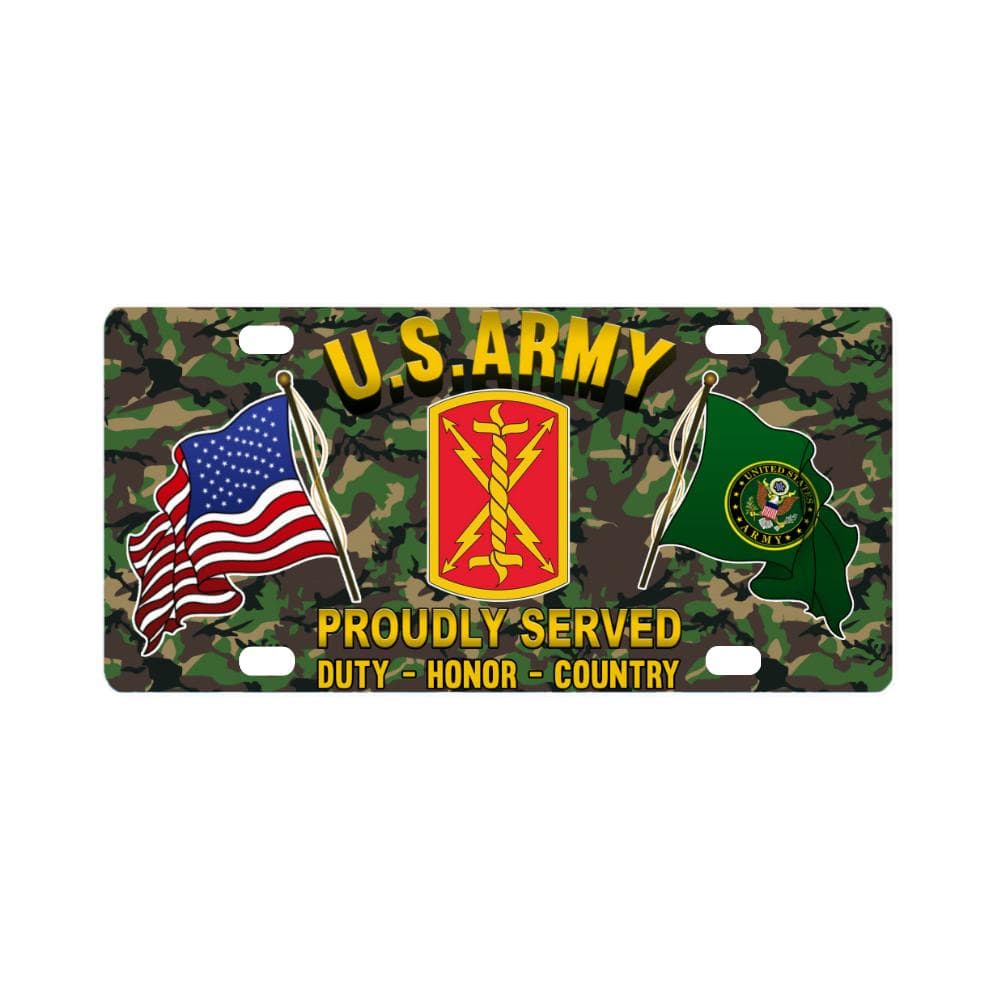 US ARMY 17TH FIRST ARTILLERY BRIGADE- Classic License Plate-LicensePlate-Army-CSIB-Veterans Nation
