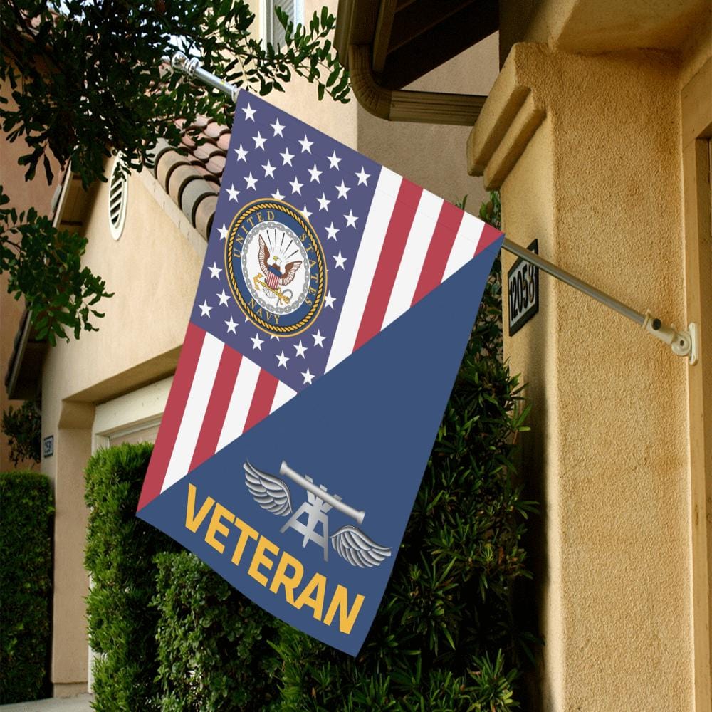 US Navy Aviation Fire Control Tech Navy AQ Veteran House Flag 28 inches x 40 inches Twin-Side Printing-HouseFlag-Navy-Rate-Veterans Nation