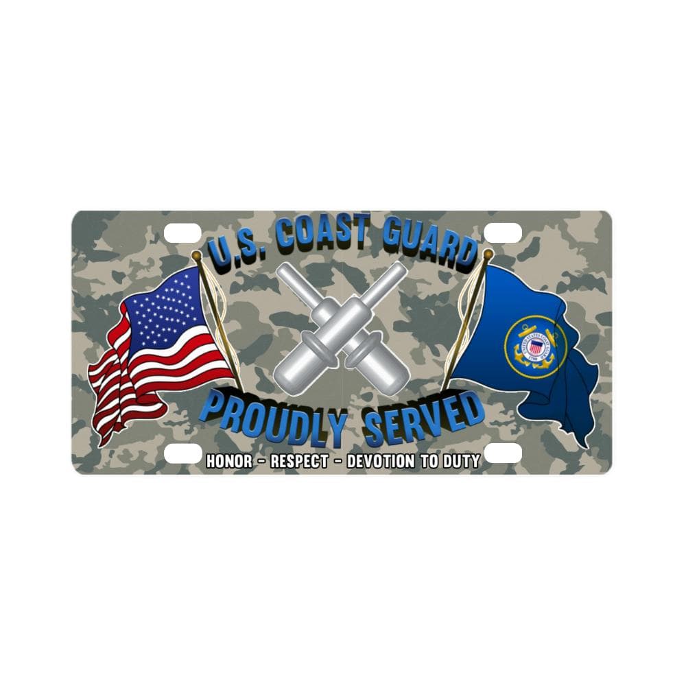 US Coast Guard Gunner_s Mate GM Logo- Classic License Plate-LicensePlate-USCG-Rate-Veterans Nation