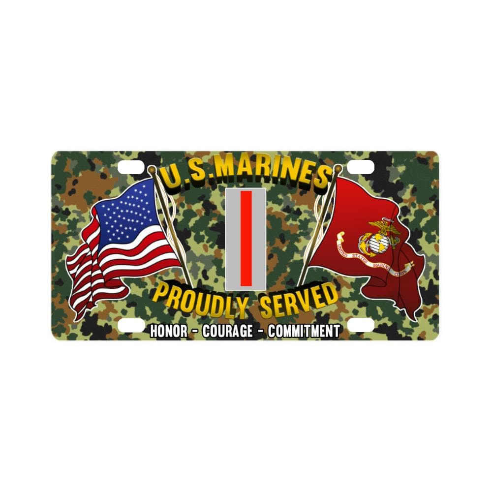 USMC W-5 Chief Warrant Officer 5 CW5 USMC CW5 Warr Classic License Plate-LicensePlate-USMC-Ranks-Veterans Nation