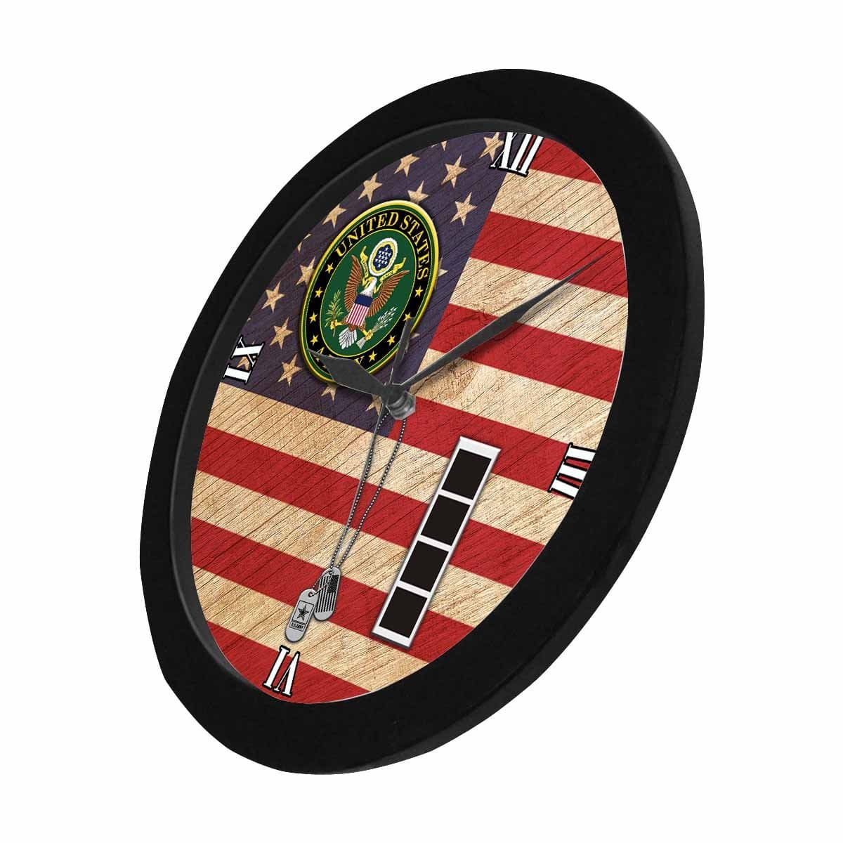 US Army W-4 Chief Warrant Officer 4 W4 CW4 Wall Clock-WallClocks-Army-Ranks-Veterans Nation