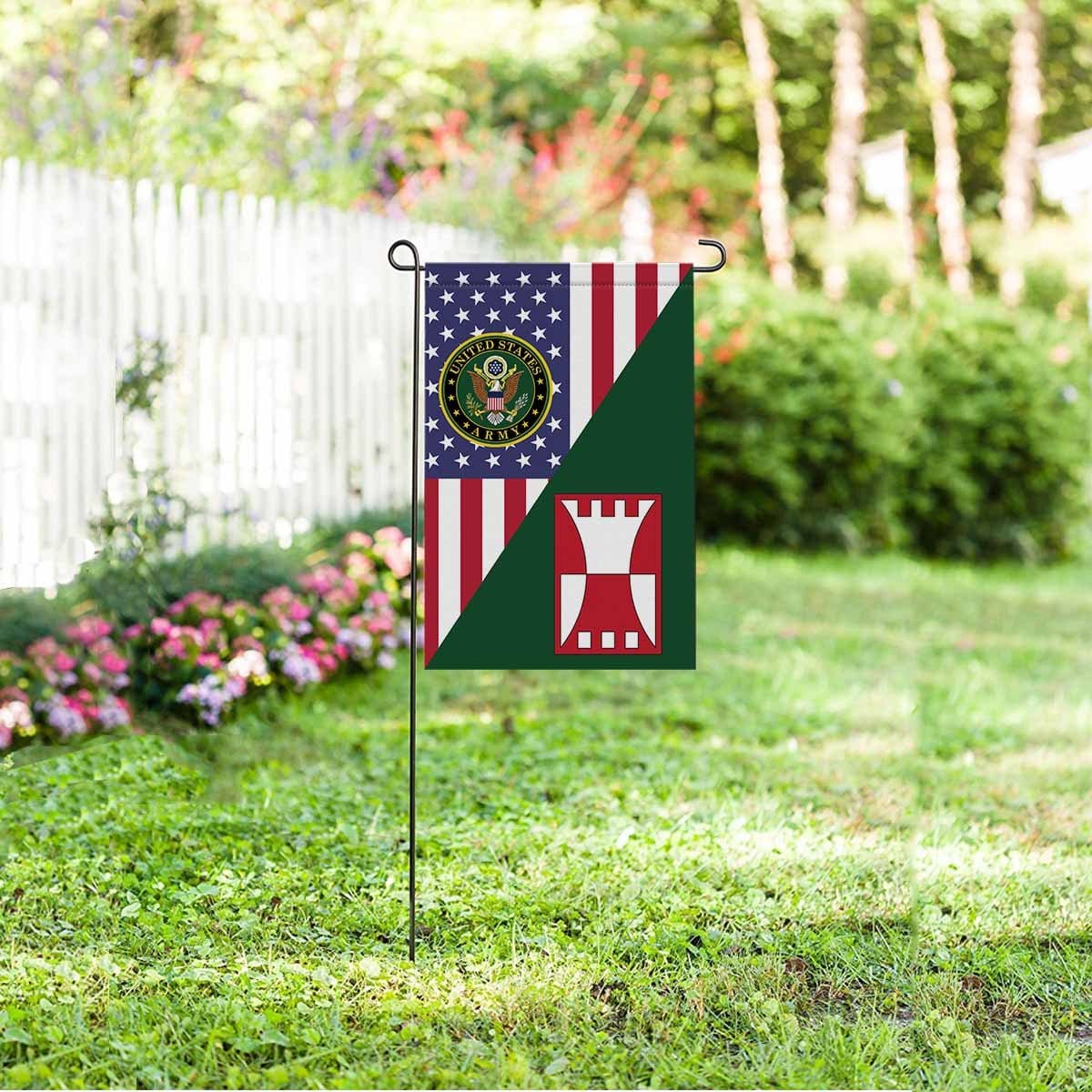 US ARMY 416 ENGINEER COMMAND Garden Flag/Yard Flag 12 inches x 18 inches Twin-Side Printing-GDFlag-Army-CSIB-Veterans Nation