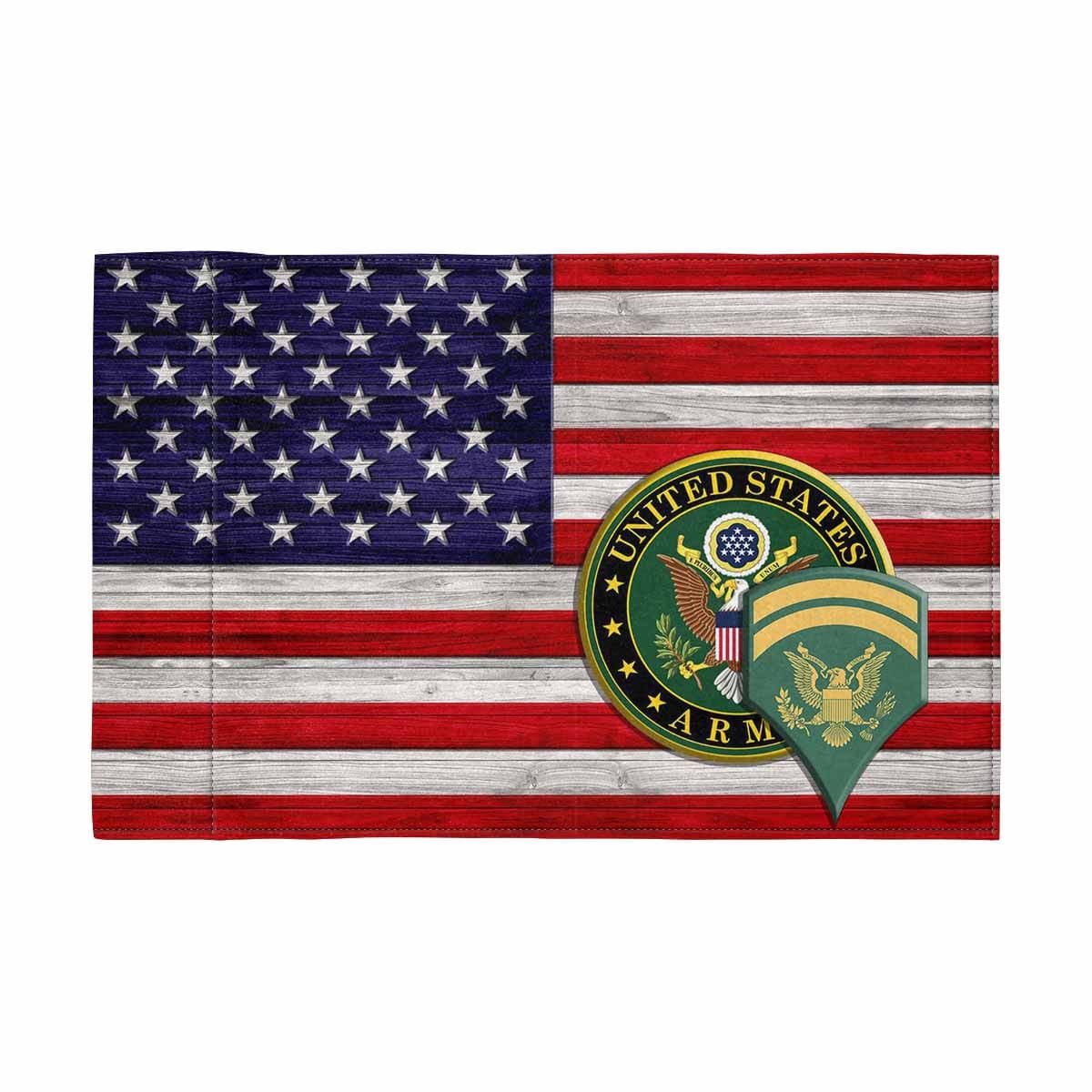 US Army E-6 SPC Motorcycle Flag 9" x 6" Twin-Side Printing D02-Garden Flag-Veterans Nation