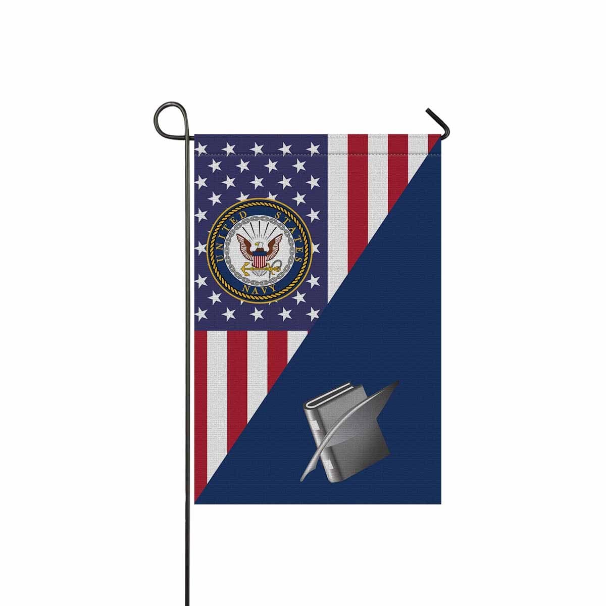 US Navy Personnel Specialist Navy PS Garden Flag/Yard Flag 12 inches x 18 inches Twin-Side Printing-GDFlag-Navy-Rate-Veterans Nation
