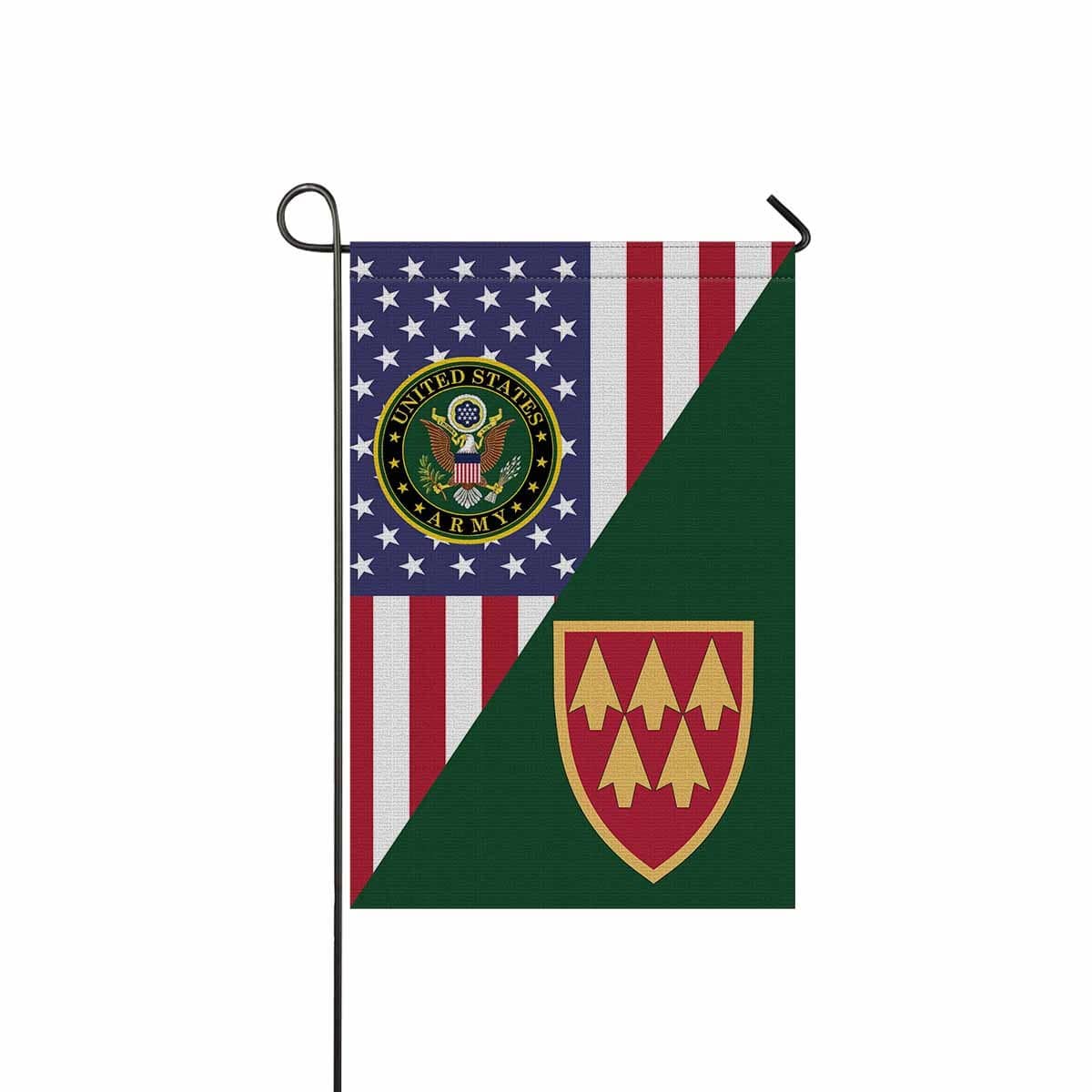 US ARMY 32ND AIR AND MISSILE DEFENSE COMMAND Garden Flag/Yard Flag 12 inches x 18 inches Twin-Side Printing-GDFlag-Army-CSIB-Veterans Nation