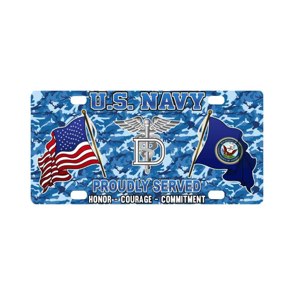 U.S Navy Dental Technician Navy DT - Classic License Plate-LicensePlate-Navy-Rate-Veterans Nation