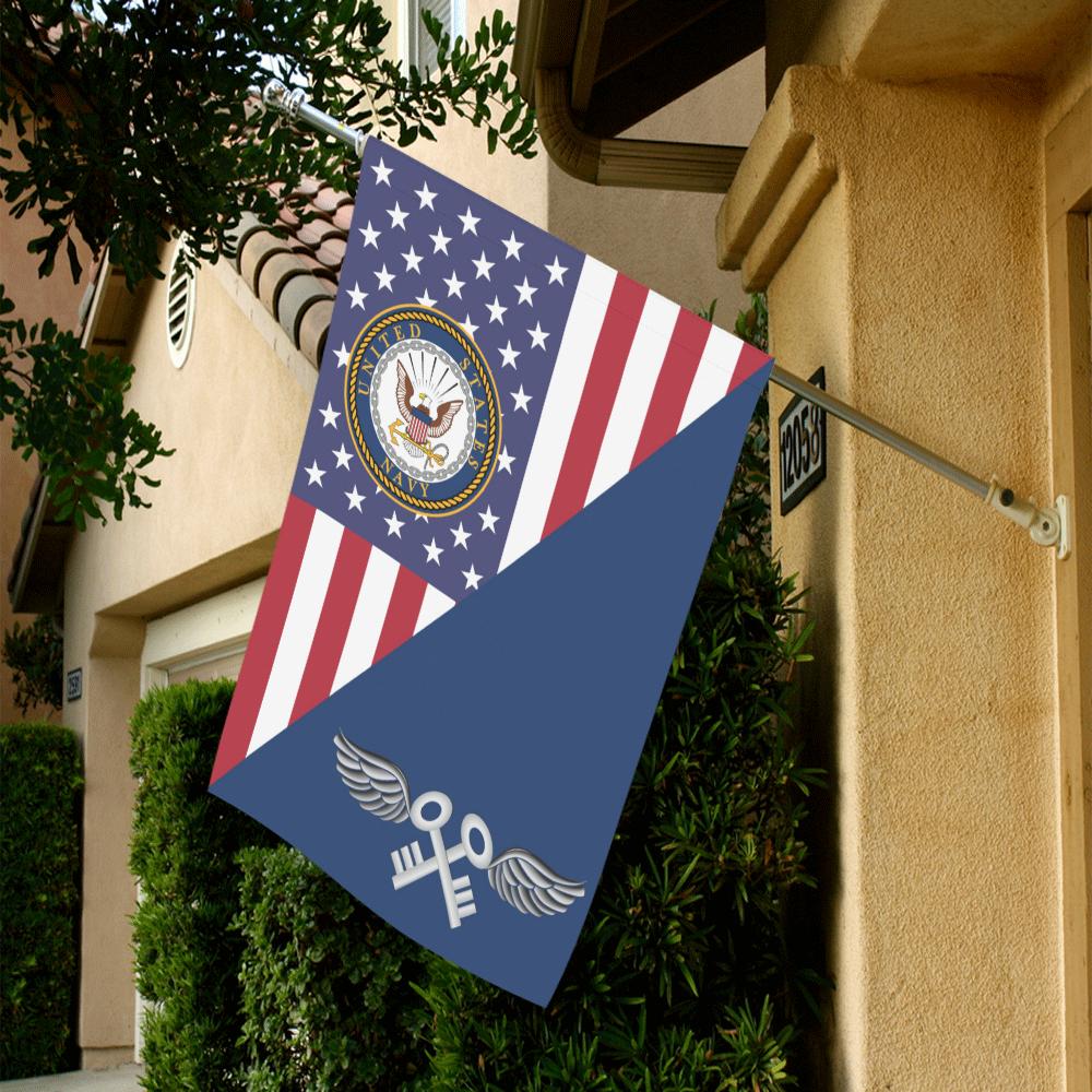 US Navy Aviation Storekeeper Navy AK House Flag 28 inches x 40 inches Twin-Side Printing-HouseFlag-Navy-Rate-Veterans Nation