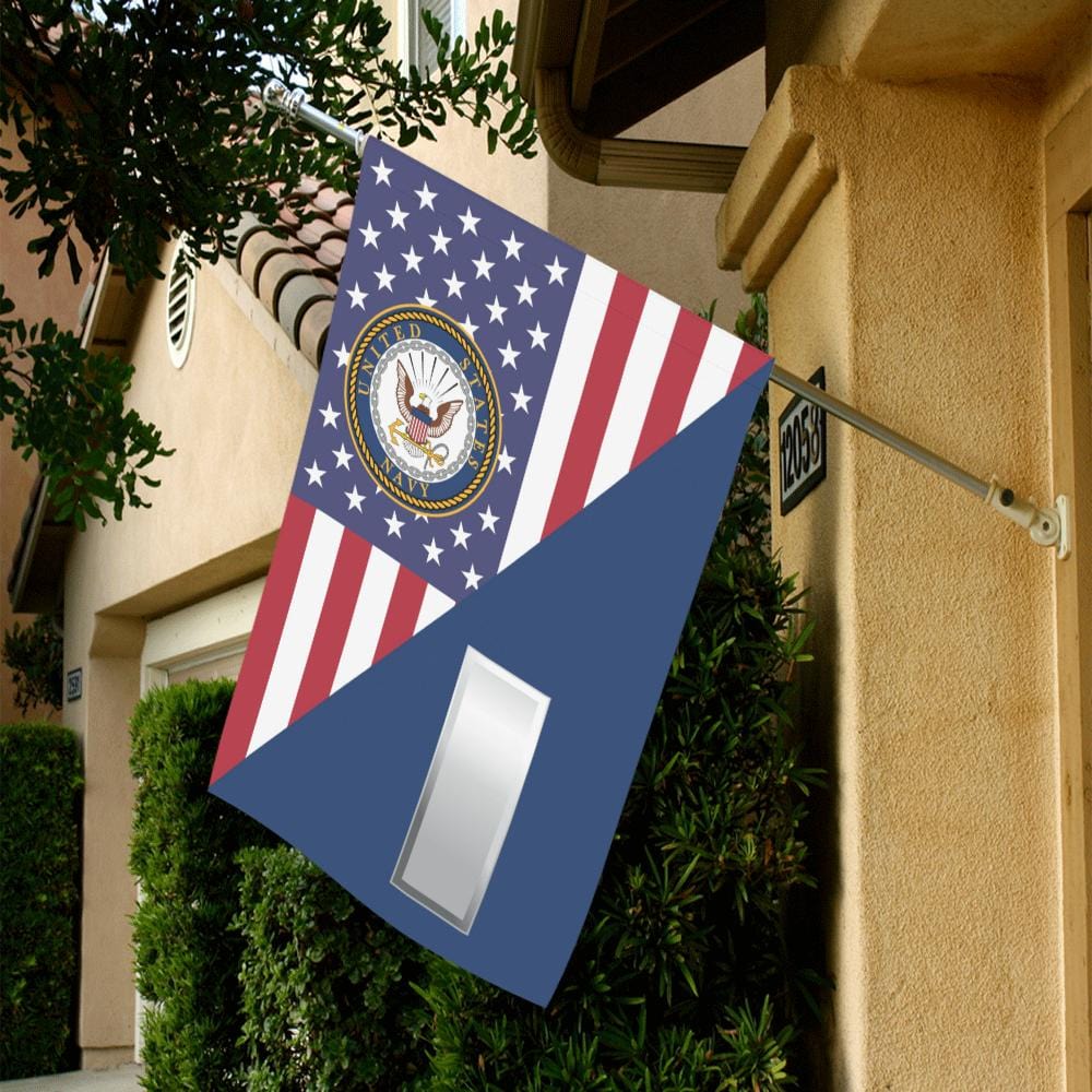 US Navy O-2 Lieutenant Junior Grade O2 LTJG Junior House Flag 28 inches x 40 inches Twin-Side Printing-HouseFlag-Navy-Officer-Veterans Nation