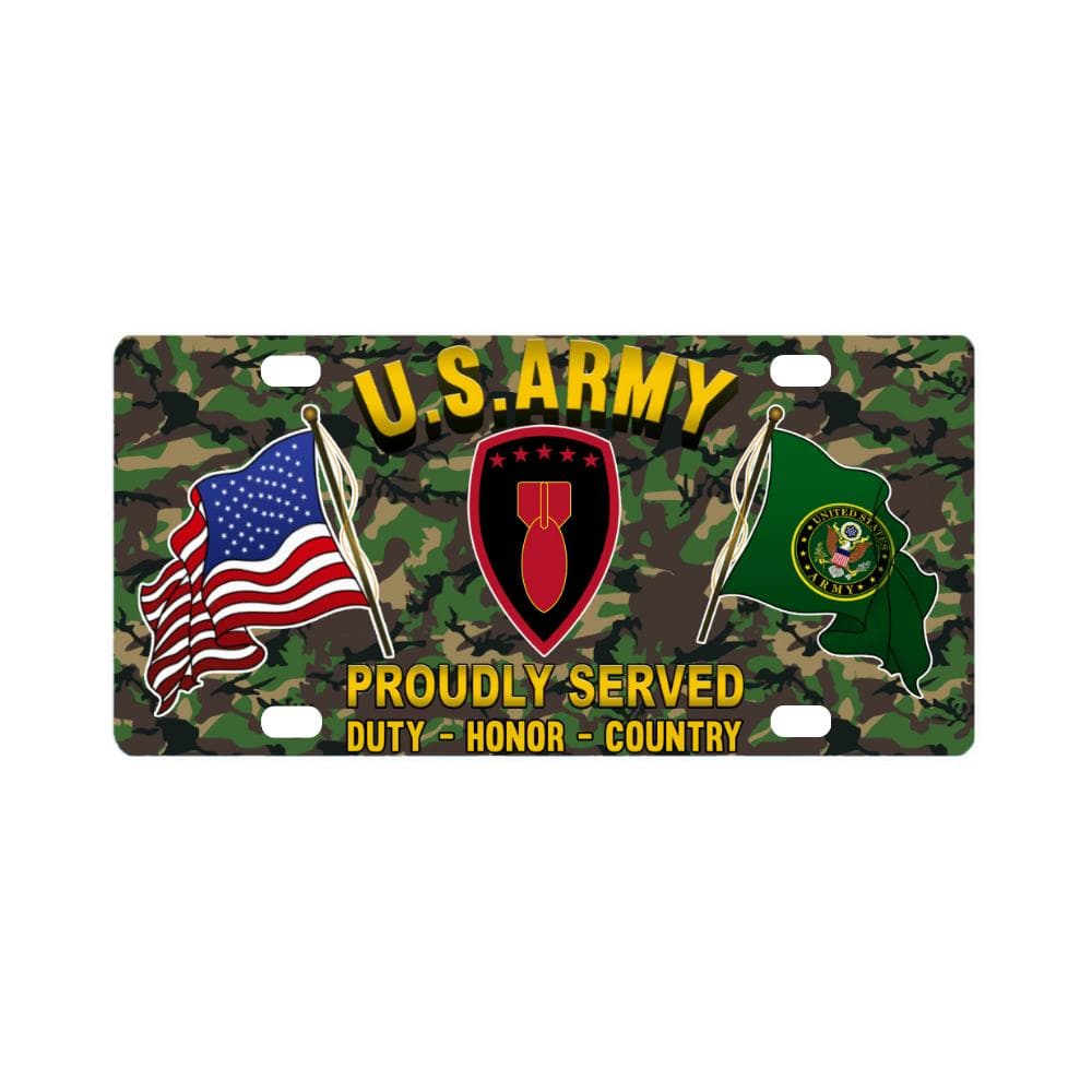 US ARMY 71ST ORDANCE GROUP (EOD) - Classic License Plate-LicensePlate-Army-CSIB-Veterans Nation