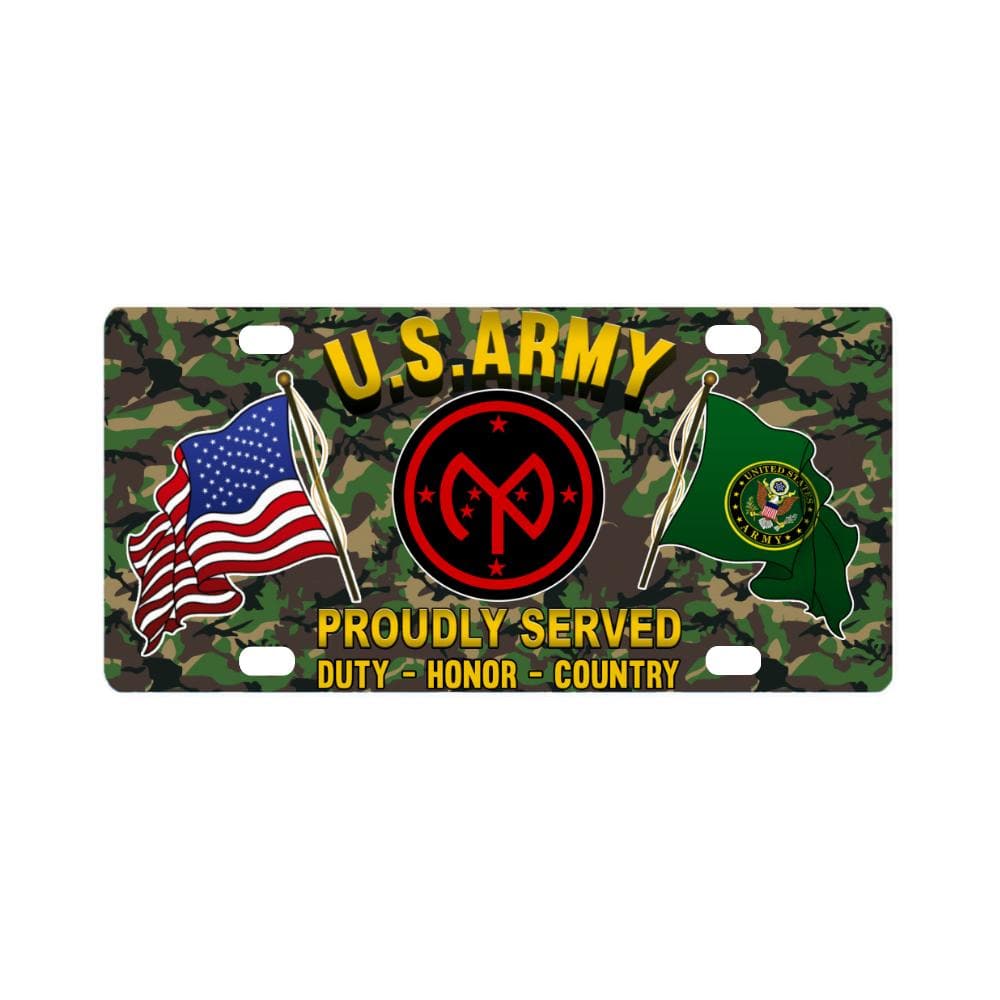 US ARMY 27TH INFANTRY BRIGADE COMBAT TEAM- Classic License Plate-LicensePlate-Army-CSIB-Veterans Nation