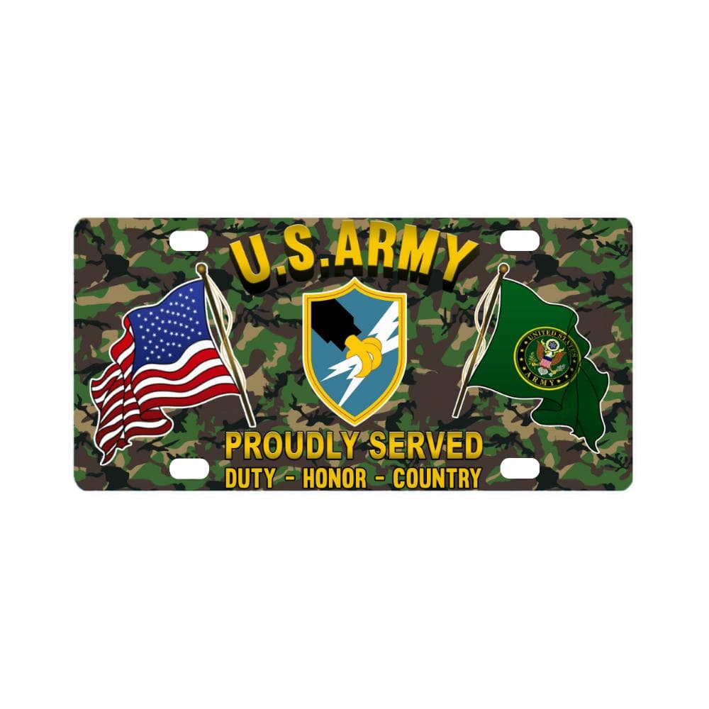 US Army Security Agency Proudly Plate Frame Classic License Plate-LicensePlate-Army-Branch-Veterans Nation