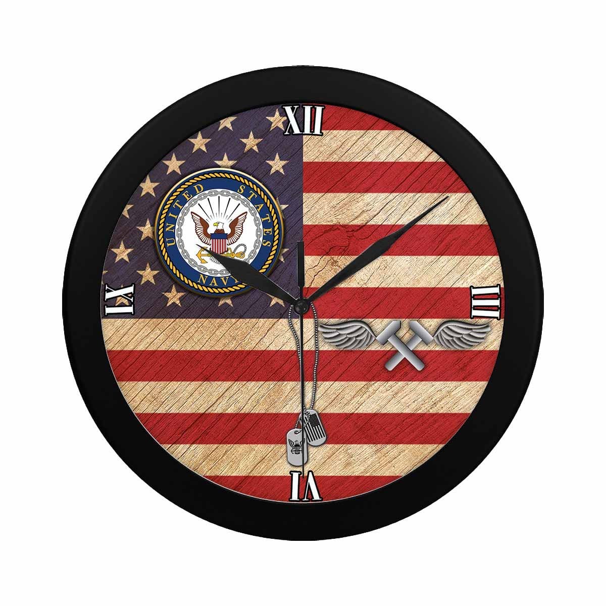 US Navy Aviation Structural Mechanic Navy AM Wall Clock-WallClocks-Navy-Rate-Veterans Nation