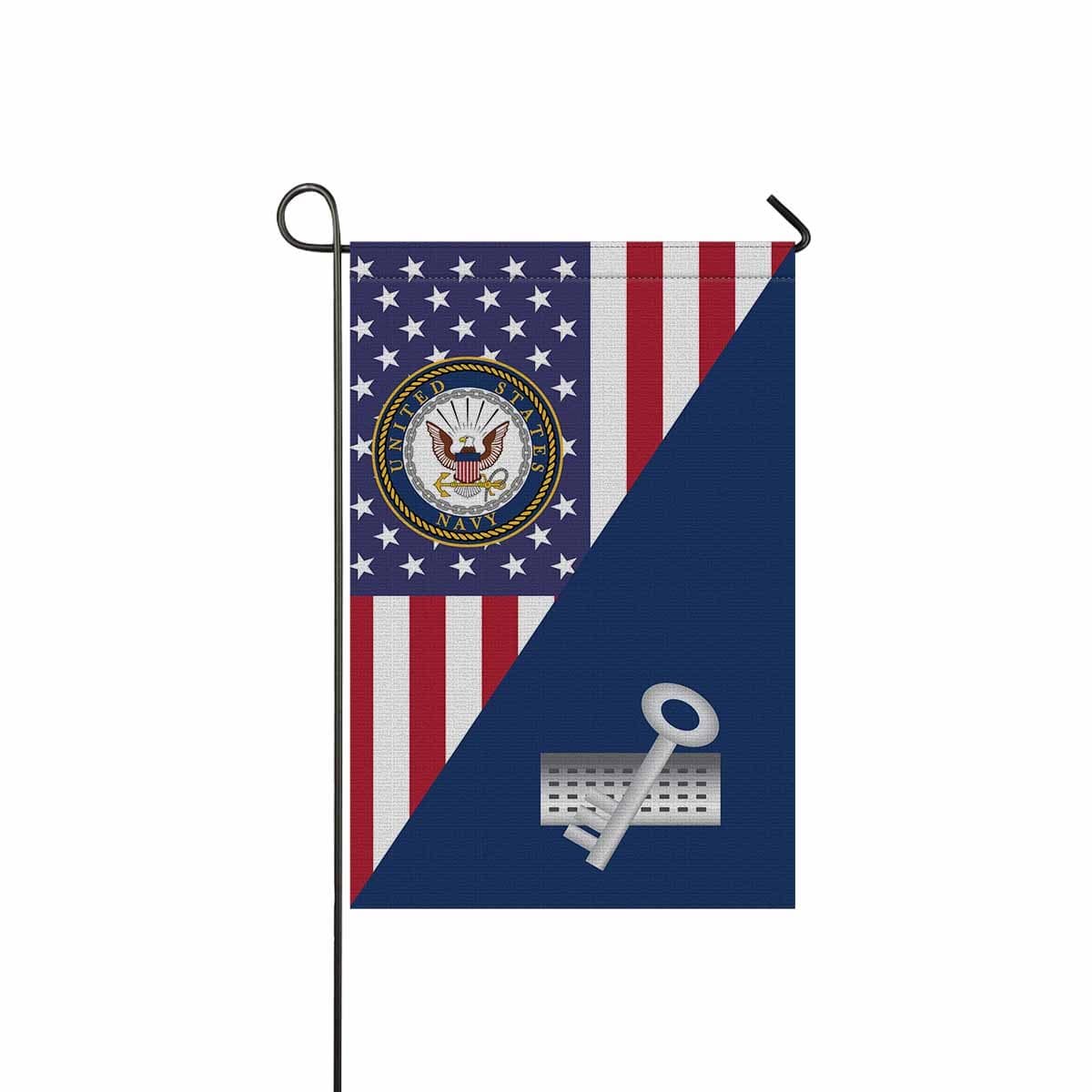 US Navy Disbursing Clerk Navy DK Garden Flag/Yard Flag 12 inches x 18 inches Twin-Side Printing-GDFlag-Navy-Rate-Veterans Nation