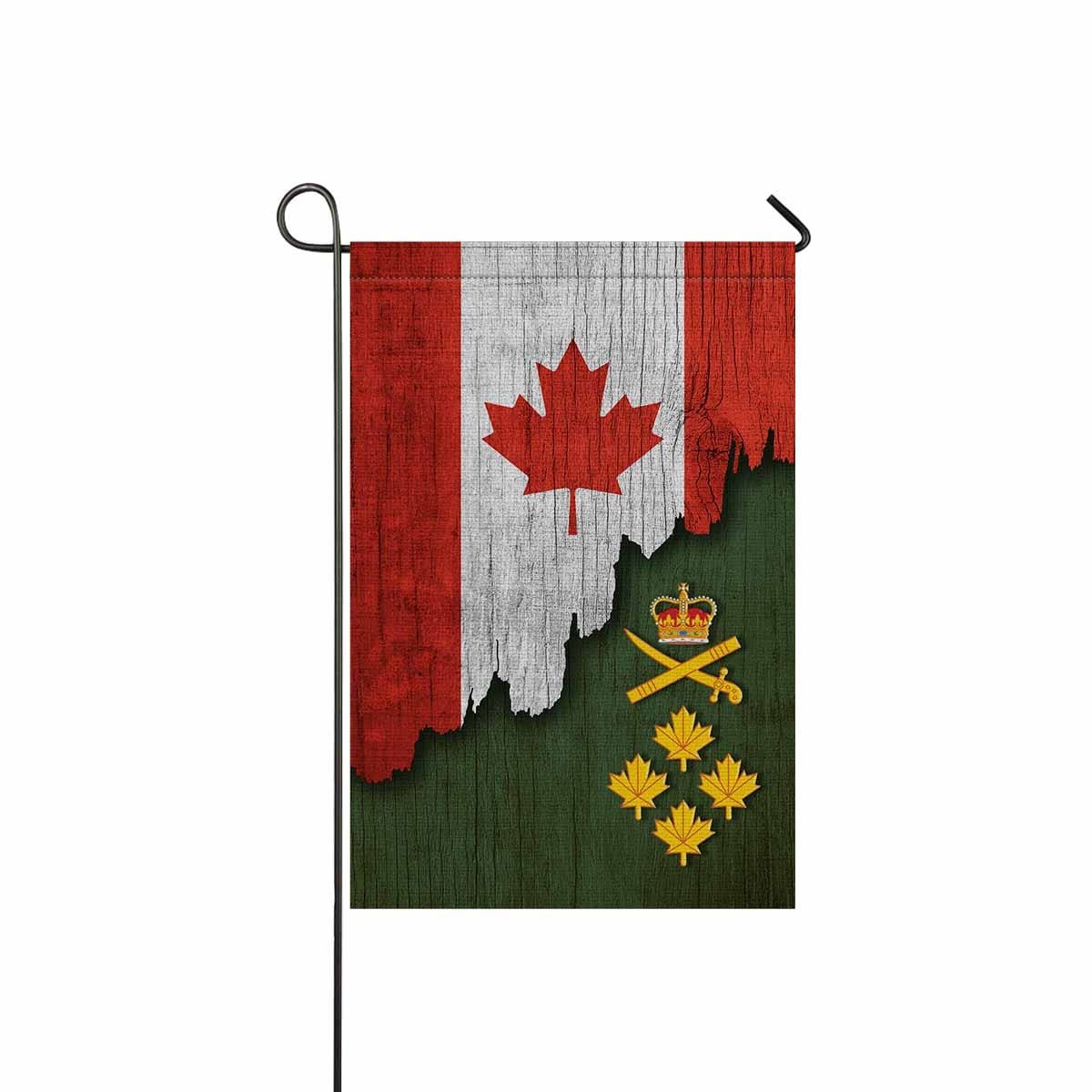 Canadian Army General (Gen) Garden Flag 12Inch x 18Inch Twin-Side Printing-Garden Flag-Veterans Nation