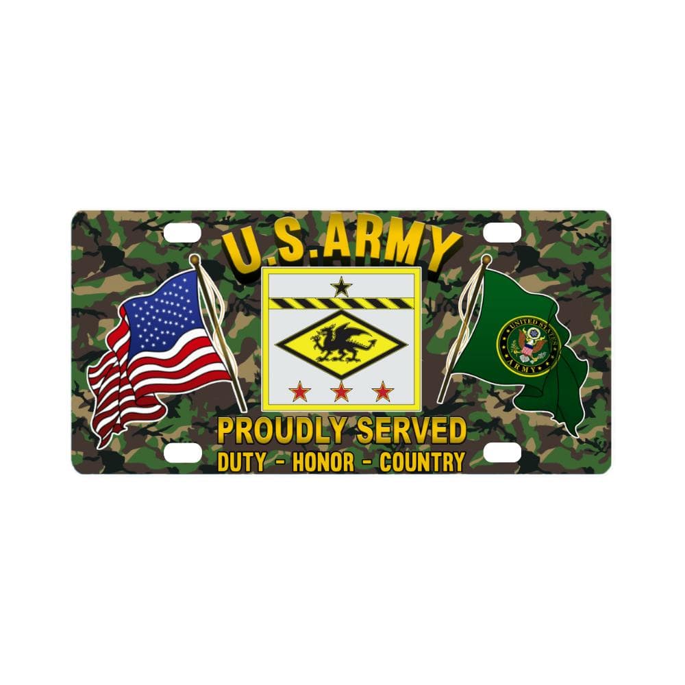 US ARMY 13TH FINANCIAL MANAGEMENT SUPPORT CENTER- Classic License Plate-LicensePlate-Army-CSIB-Veterans Nation