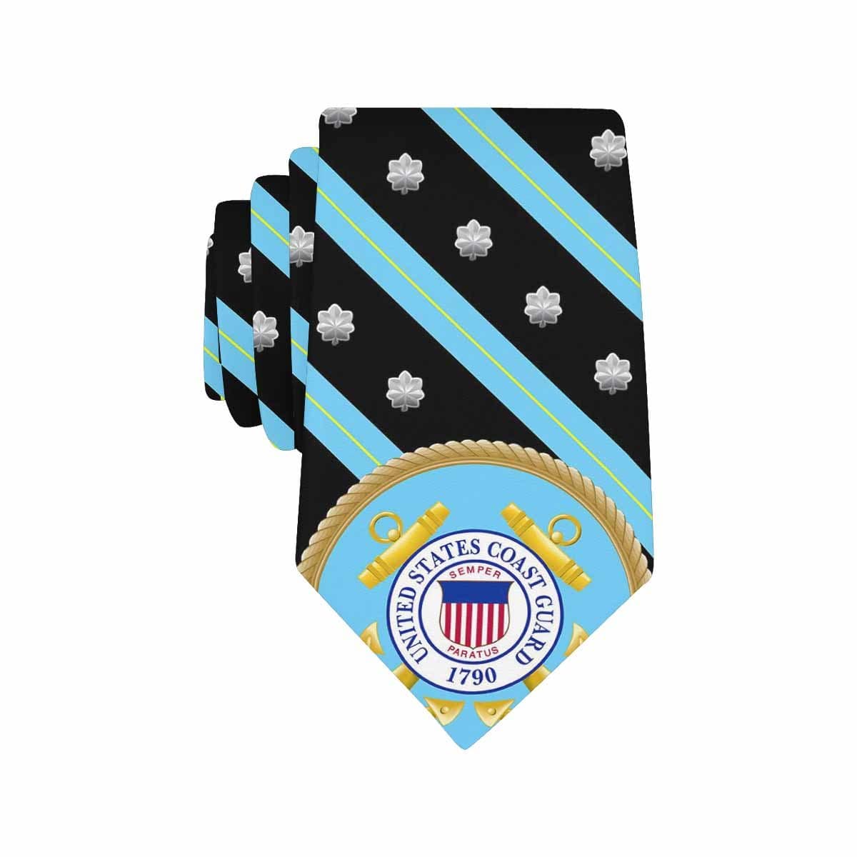 US COast Guard O-5 Officer Classic Necktie (Two Sides)-Necktie-USCG-Officer-Veterans Nation