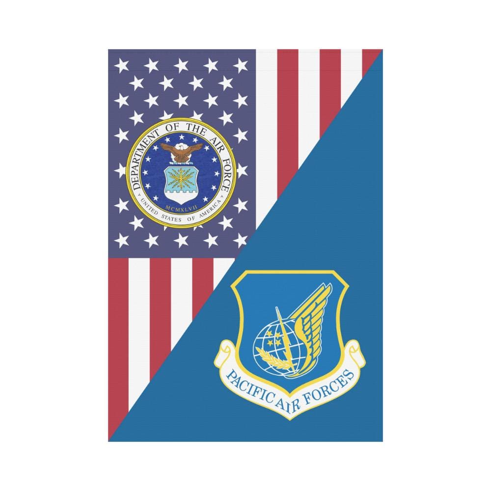 US Air Force Pacific Air Forces House Flag 28 inches x 40 inches Twin-Side Printing-HouseFlag-USAF-Shield-Veterans Nation