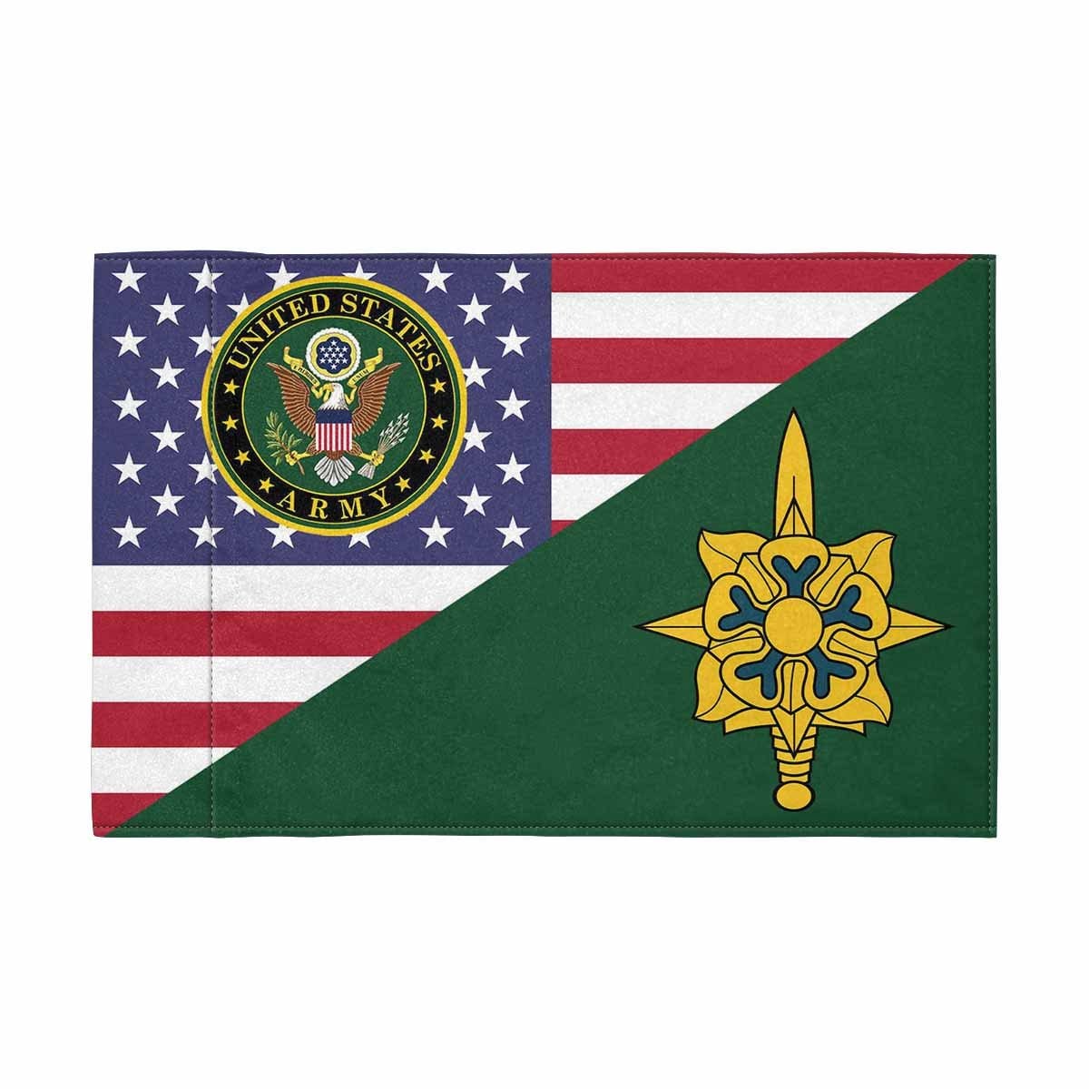 US Army Military Intelligence Branch Motorcycle Flag 9" x 6" Twin-Side Printing D01-Garden Flag-Veterans Nation