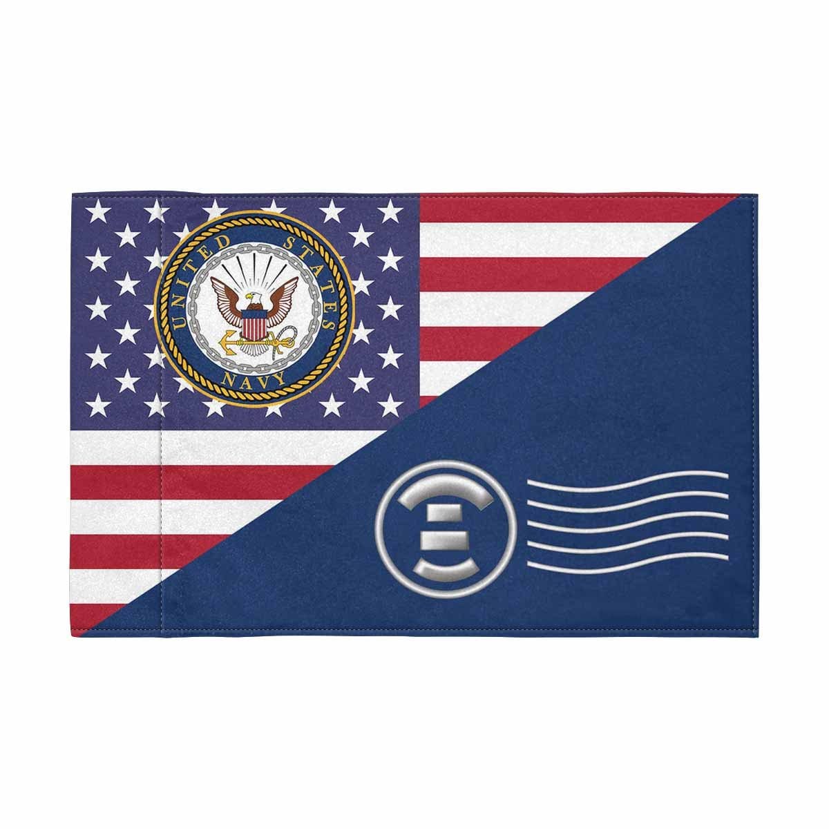 US Navy Postal Clerk Navy PC Motorcycle Flag 9" x 6" Twin-Side Printing D01-MotorcycleFlag-Navy-Veterans Nation