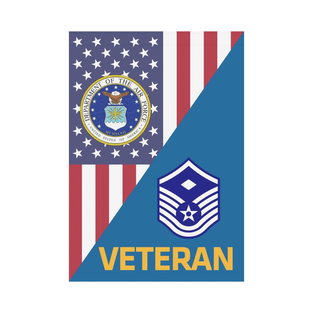 US Air Force E-7 First sergeant E-7 Veteran House Flag 28 inches x 40 inches Twin-Side Printing-HouseFlag-USAF-Ranks-Veterans Nation