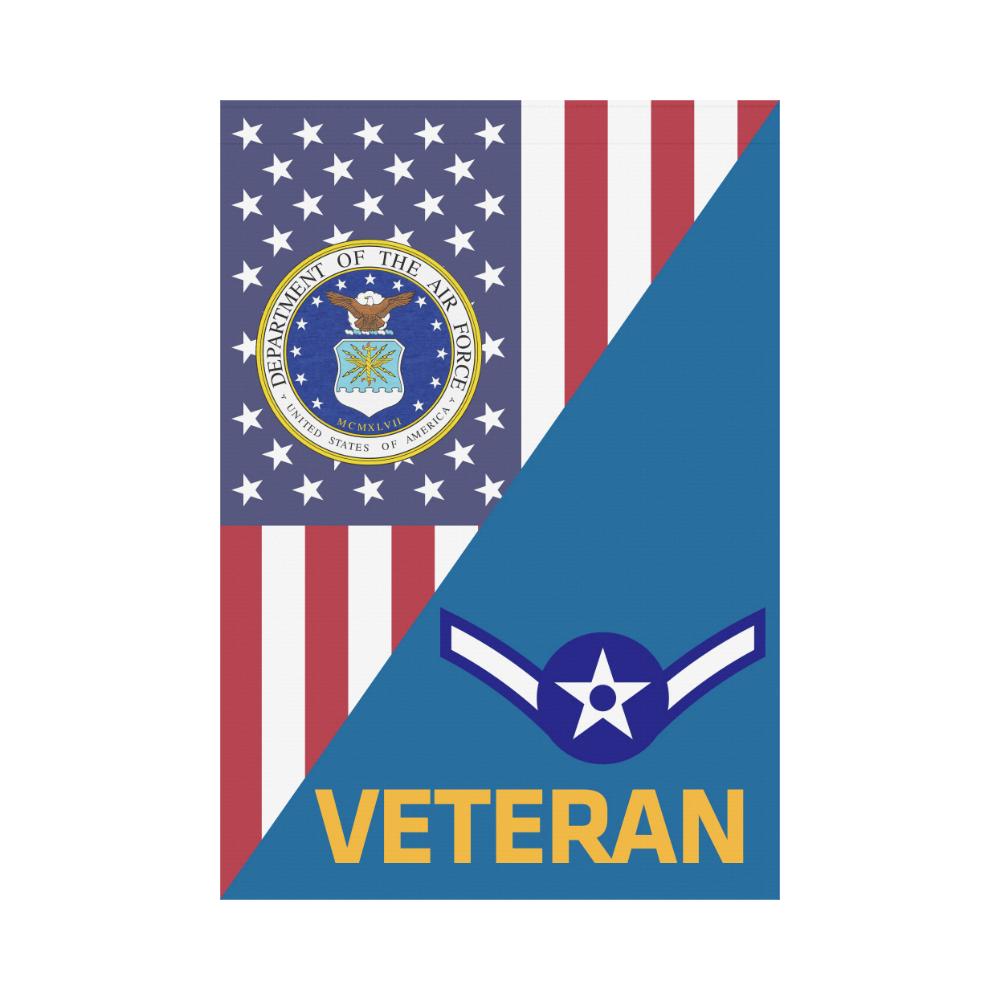 US Air Force E-2 Airman Amn Veteran House Flag 28 inches x 40 inches Twin-Side Printing-HouseFlag-USAF-Ranks-Veterans Nation