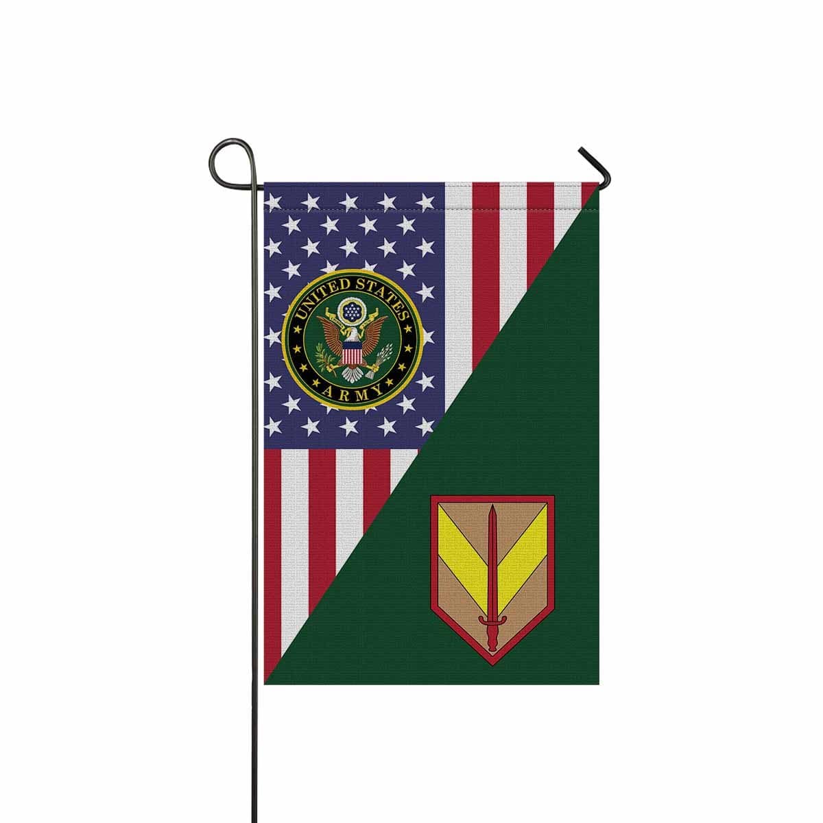 US ARMY 1ST SUSTAINMENT Garden Flag/Yard Flag 12 inches x 18 inches Twin-Side Printing-GDFlag-Army-CSIB-Veterans Nation