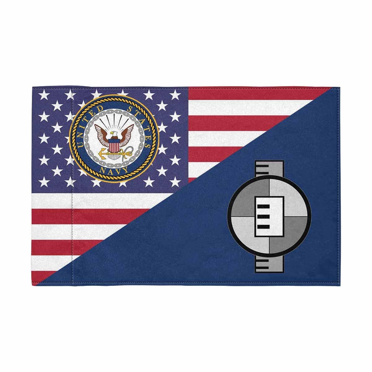 US Navy Engineering Aide Navy EA Motorcycle Flag 9" x 6" Twin-Side Printing D01-MotorcycleFlag-Navy-Veterans Nation