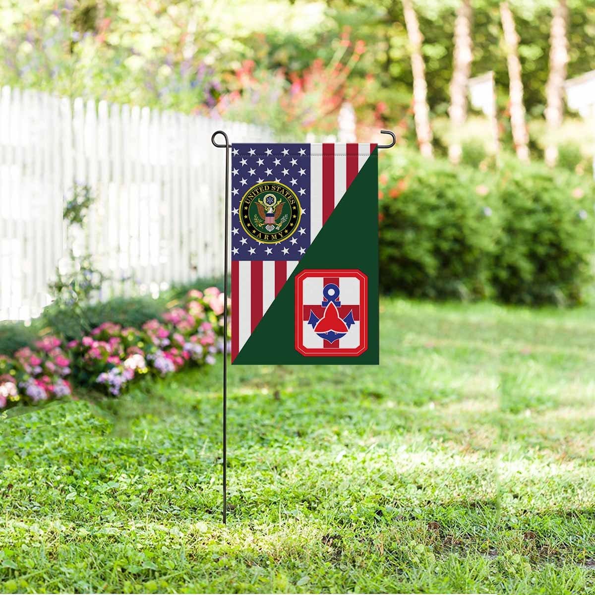 US ARMY 307TH MEDICAL BRIGADE Garden Flag/Yard Flag 12 inches x 18 inches Twin-Side Printing-GDFlag-Army-CSIB-Veterans Nation