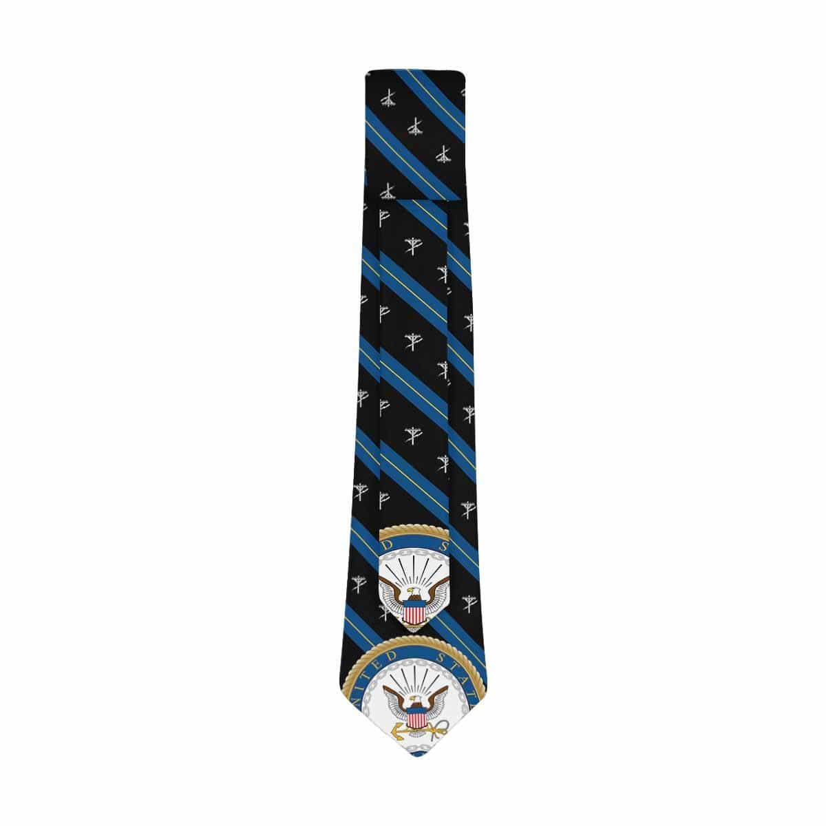 US Navy Construction Electrician Navy CE Classic Necktie (Two Sides)-Necktie-Navvy-Rate-Veterans Nation