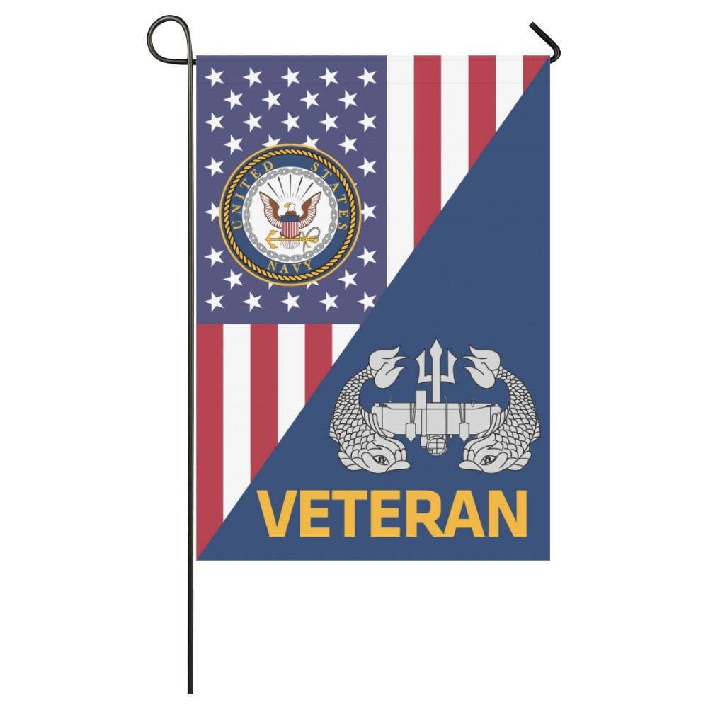 US Navy Deep Submergence Enlisted Badge Veteran House Flag 28 inches x 40 inches Twin-Side Printing-HouseFlag-Navy-Badge-Veterans Nation