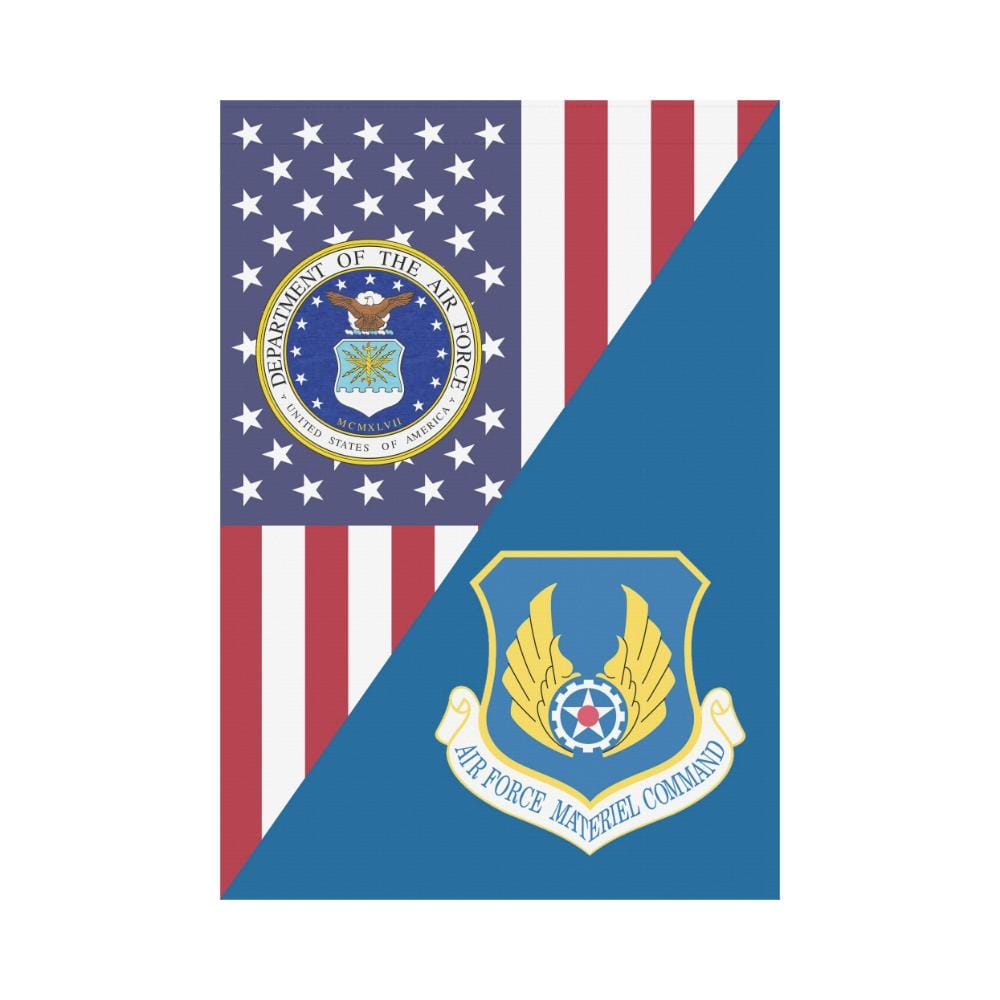 US Air Force Materiel Command House Flag 28 inches x 40 inches Twin-Side Printing-HouseFlag-USAF-Shield-Veterans Nation