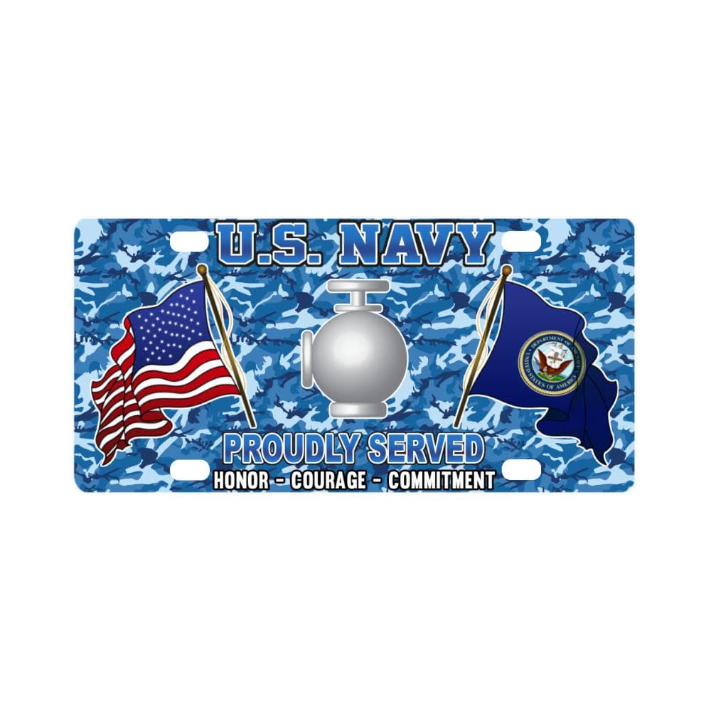 U.S Navy Utilitiesman Navy UT - Classic License Plate-LicensePlate-Navy-Rate-Veterans Nation