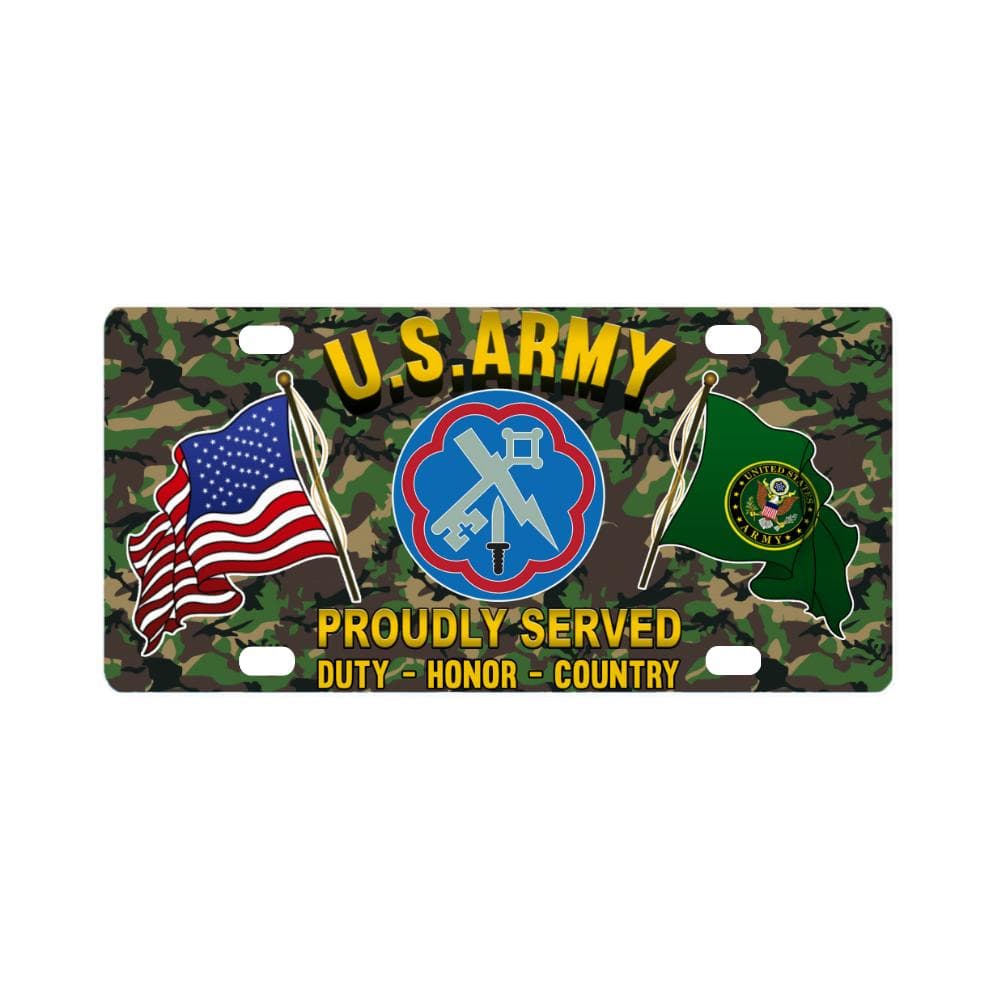 US ARMY 207 MILITARY INTELLIGENCE BRIGADE- Classic License Plate-LicensePlate-Army-CSIB-Veterans Nation