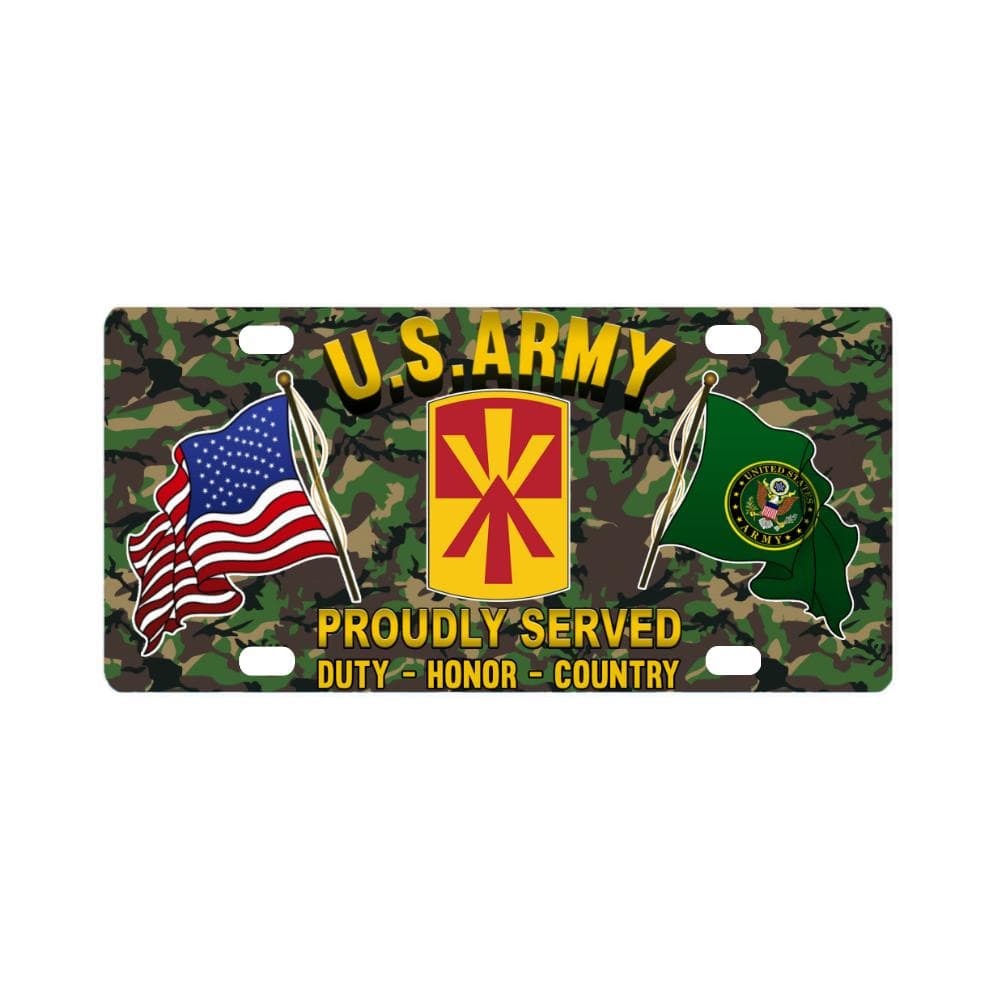 US ARMY 11TH AIR DEFENSE ARTILLERY BRIGADE- Classic License Plate-LicensePlate-Army-CSIB-Veterans Nation