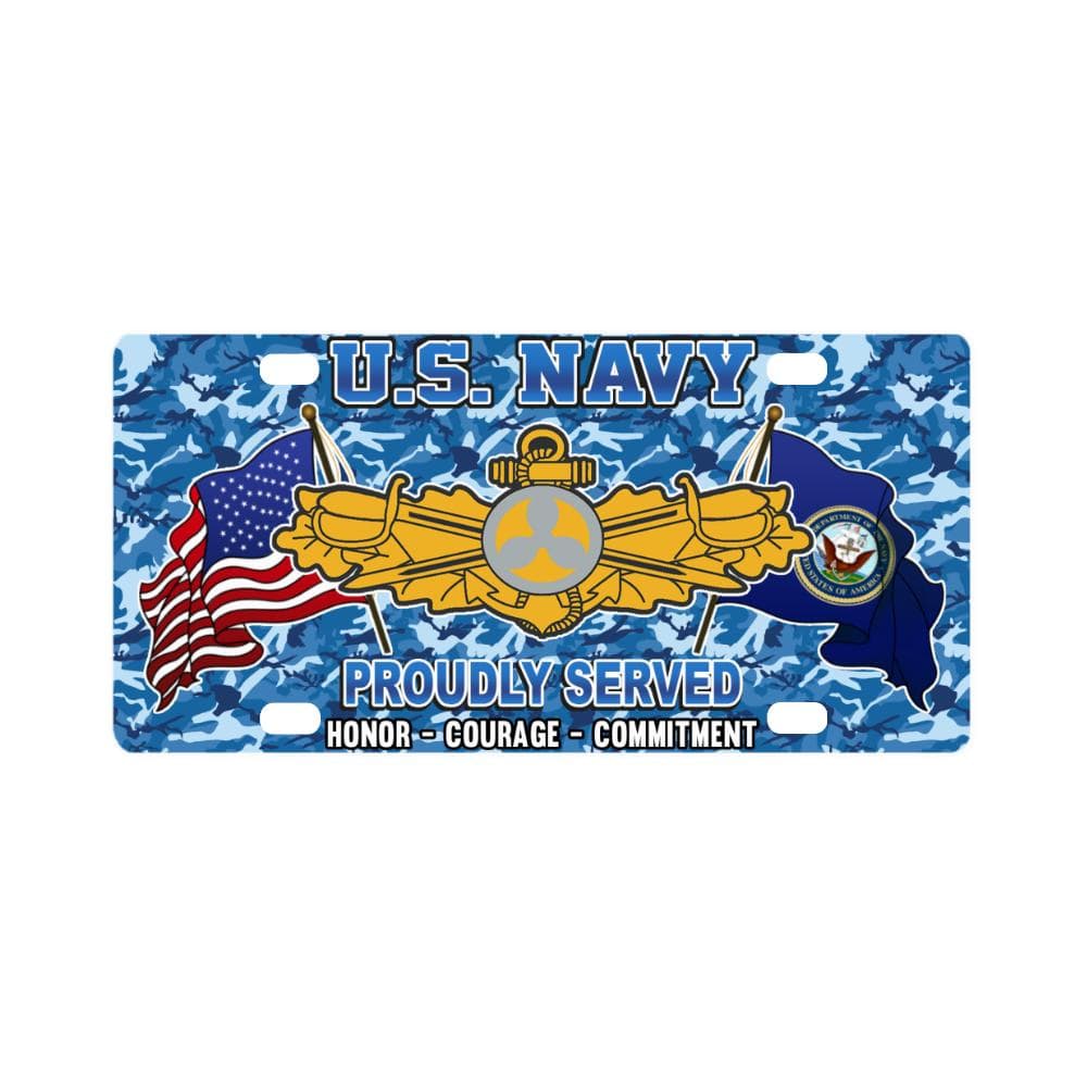 U.S. Navy Engineering Duty Officer Classic License Classic License Plate-LicensePlate-Navy-Badge-Veterans Nation