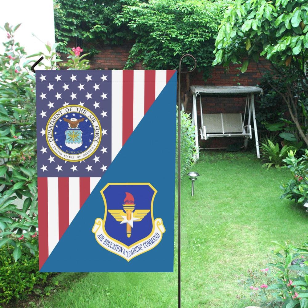 US Air Force Air Education and Training Command House Flag 28 inches x 40 inches Twin-Side Printing-HouseFlag-USAF-Shield-Veterans Nation