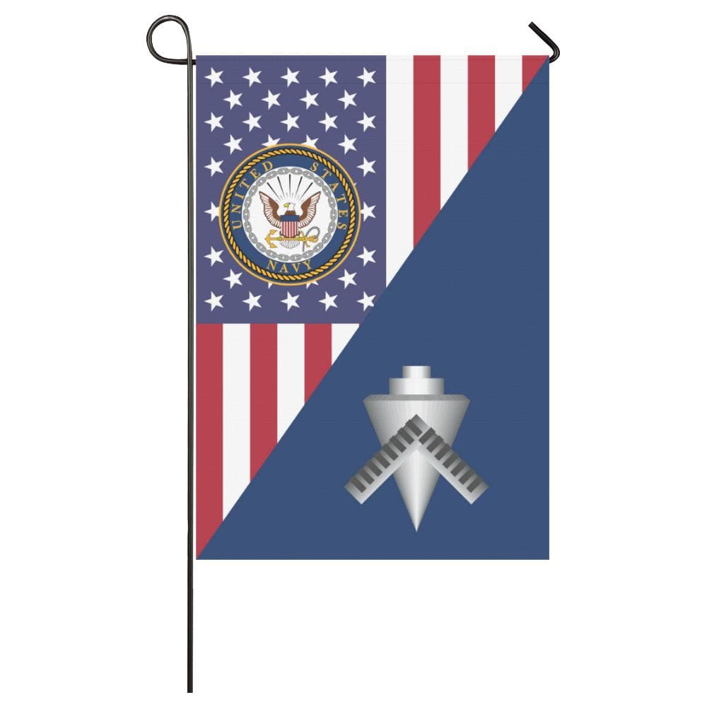 US Navy Builder Navy BU House Flag 28 inches x 40 inches Twin-Side Printing-HouseFlag-Navy-Rate-Veterans Nation