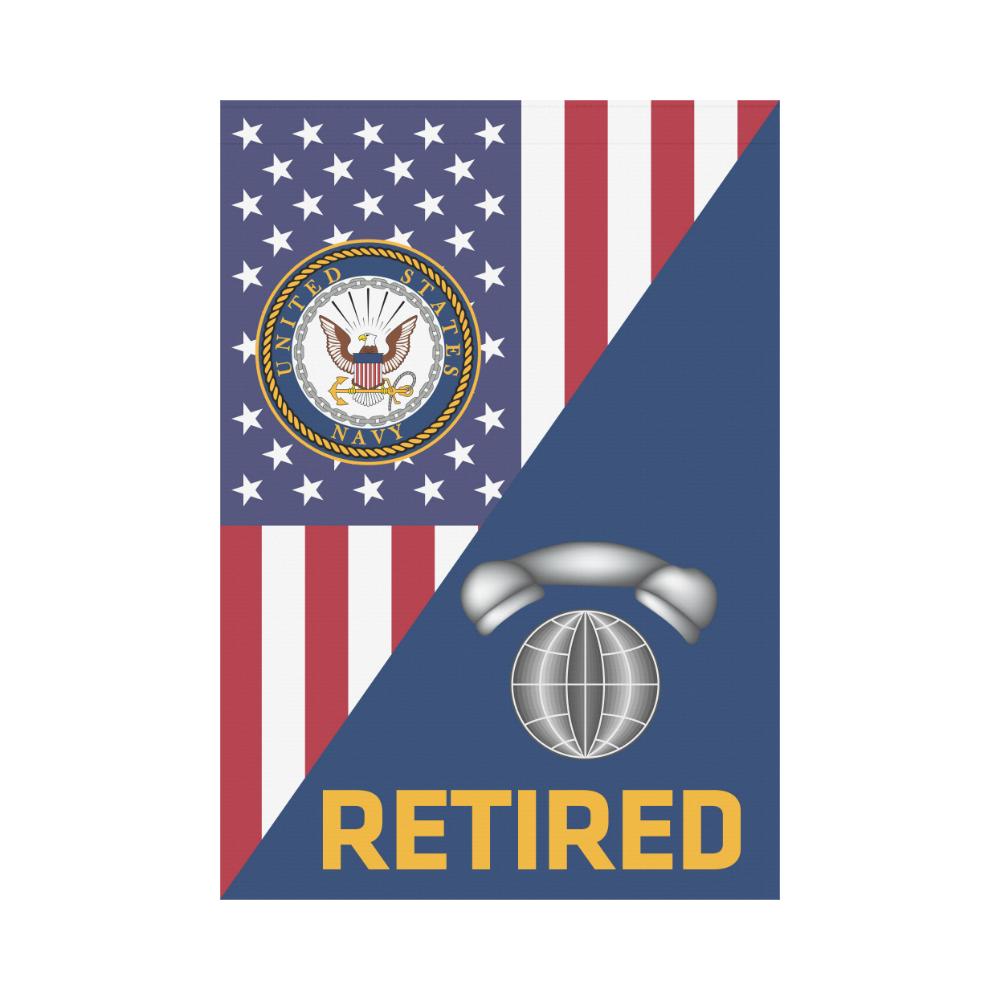 US Navy Interior Communications Electrician Navy IC Retired House Flag 28 inches x 40 inches Twin-Side Printing-HouseFlag-Navy-Rate-Veterans Nation