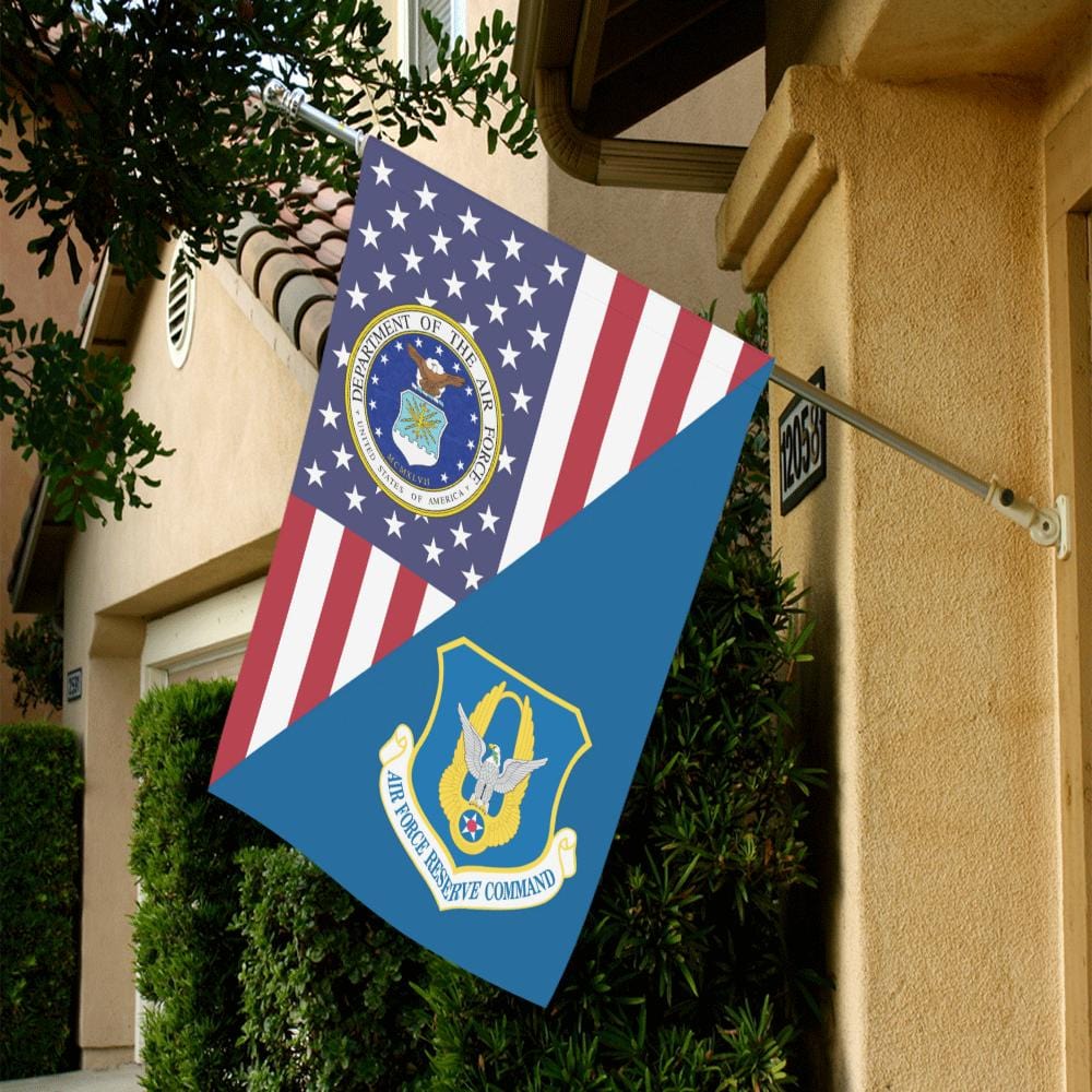 US Air Force Reserve Command House Flag 28 inches x 40 inches Twin-Side Printing-HouseFlag-USAF-Shield-Veterans Nation