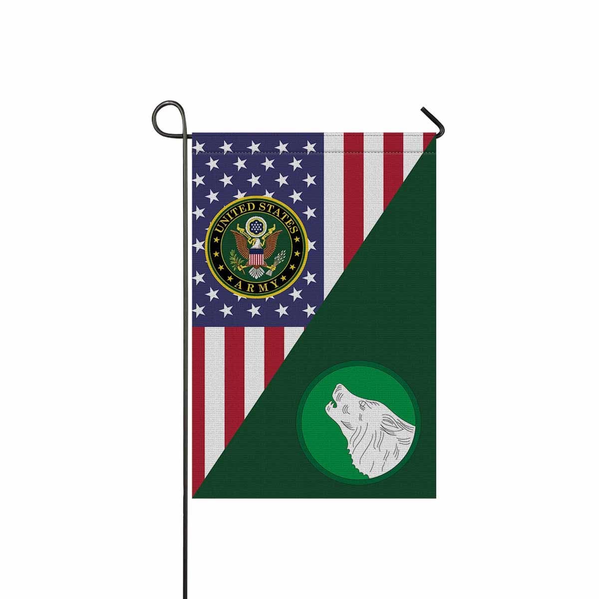 US ARMY 104 TRAINING DIVISION Garden Flag/Yard Flag 12 inches x 18 inches Twin-Side Printing-GDFlag-Army-CSIB-Veterans Nation