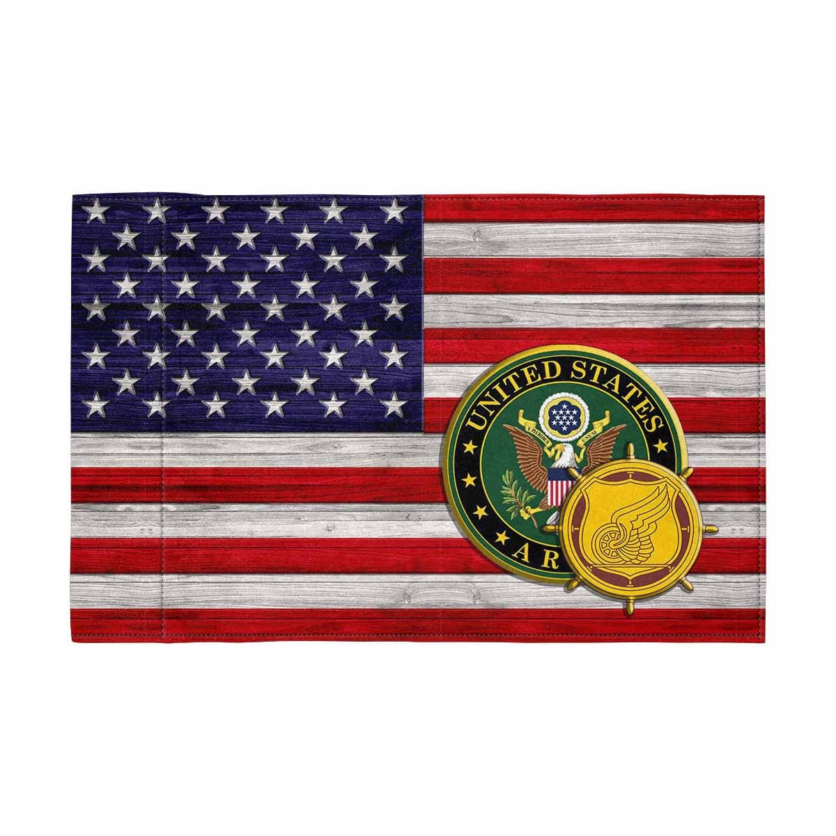 US Army Transportation Corps Motorcycle Flag 9" x 6" Twin-Side Printing D02-Garden Flag-Veterans Nation