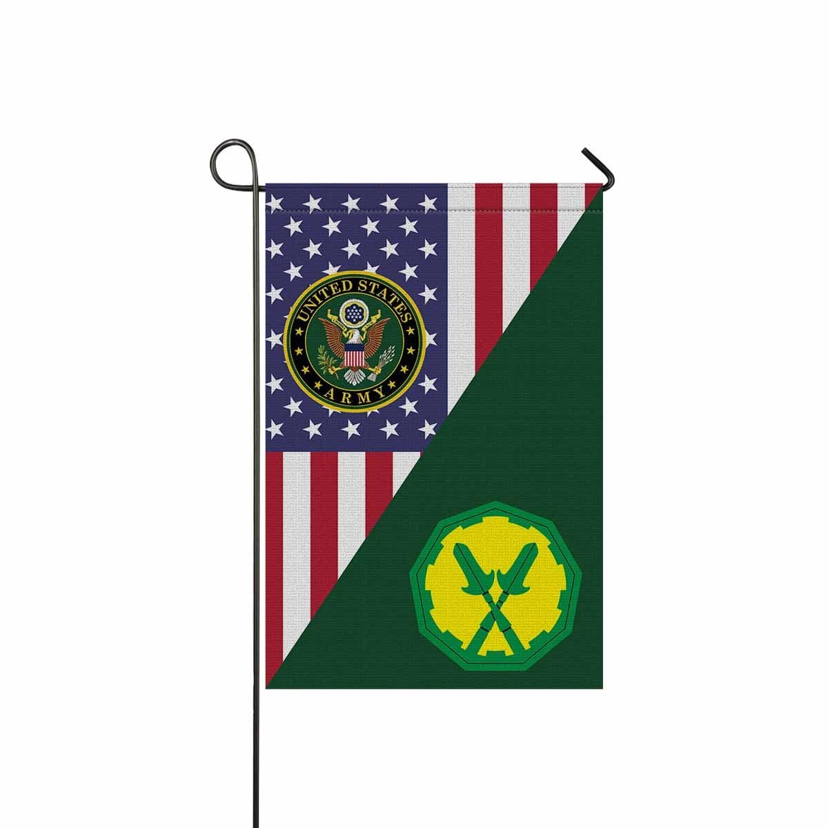 US ARMY 290TH MILITARY POLICE BRIGADE Garden Flag/Yard Flag 12 inches x 18 inches Twin-Side Printing-GDFlag-Army-CSIB-Veterans Nation