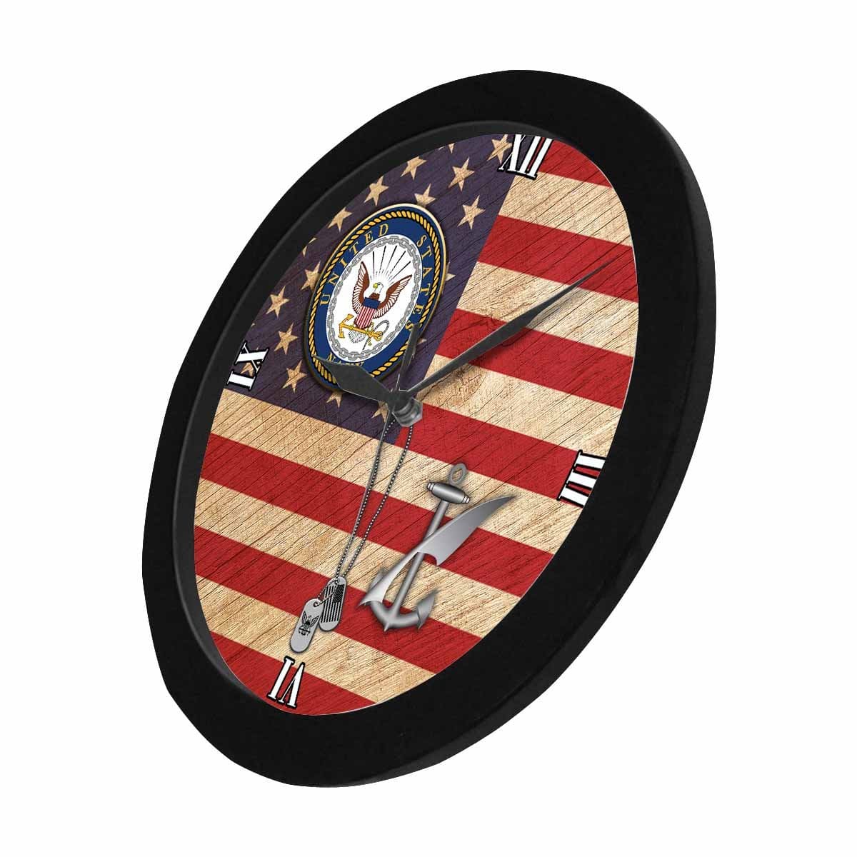 US Navy Counselor Navy NC Wall Clock-WallClocks-Navy-Rate-Veterans Nation
