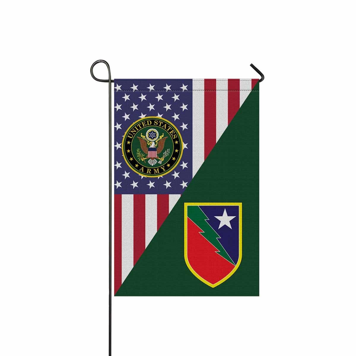 US ARMY 136TH MANEUVER ENHANCEMENT BRIGADE Garden Flag/Yard Flag 12 inches x 18 inches Twin-Side Printing-GDFlag-Army-CSIB-Veterans Nation